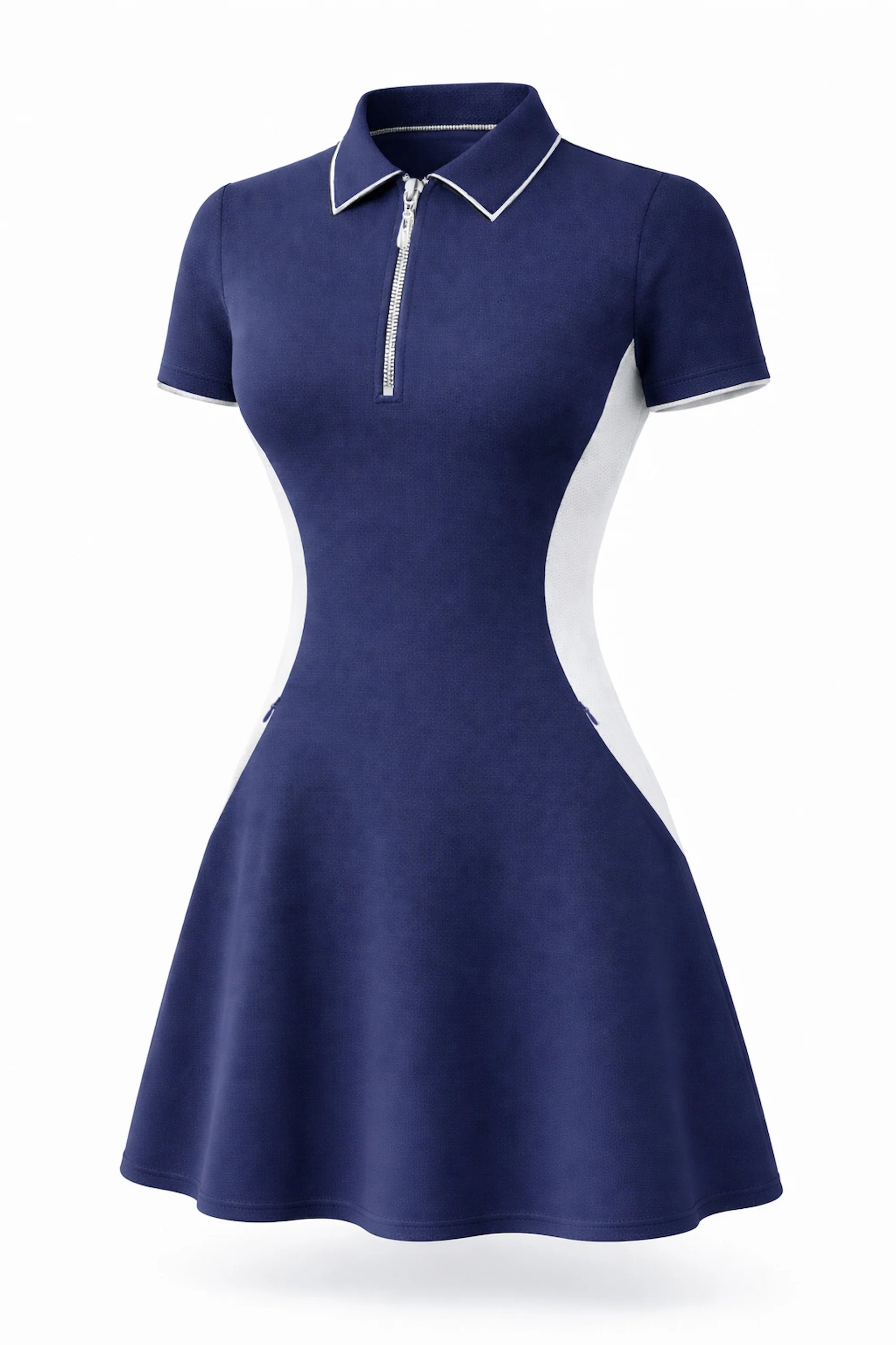 Veza Golf x Boulder Ridge 25/26 Collection Short Sleeve Dress - Midnight Navy