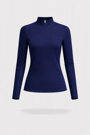 Sapphire Long Sleeve Top 1/4 Zip - Navy