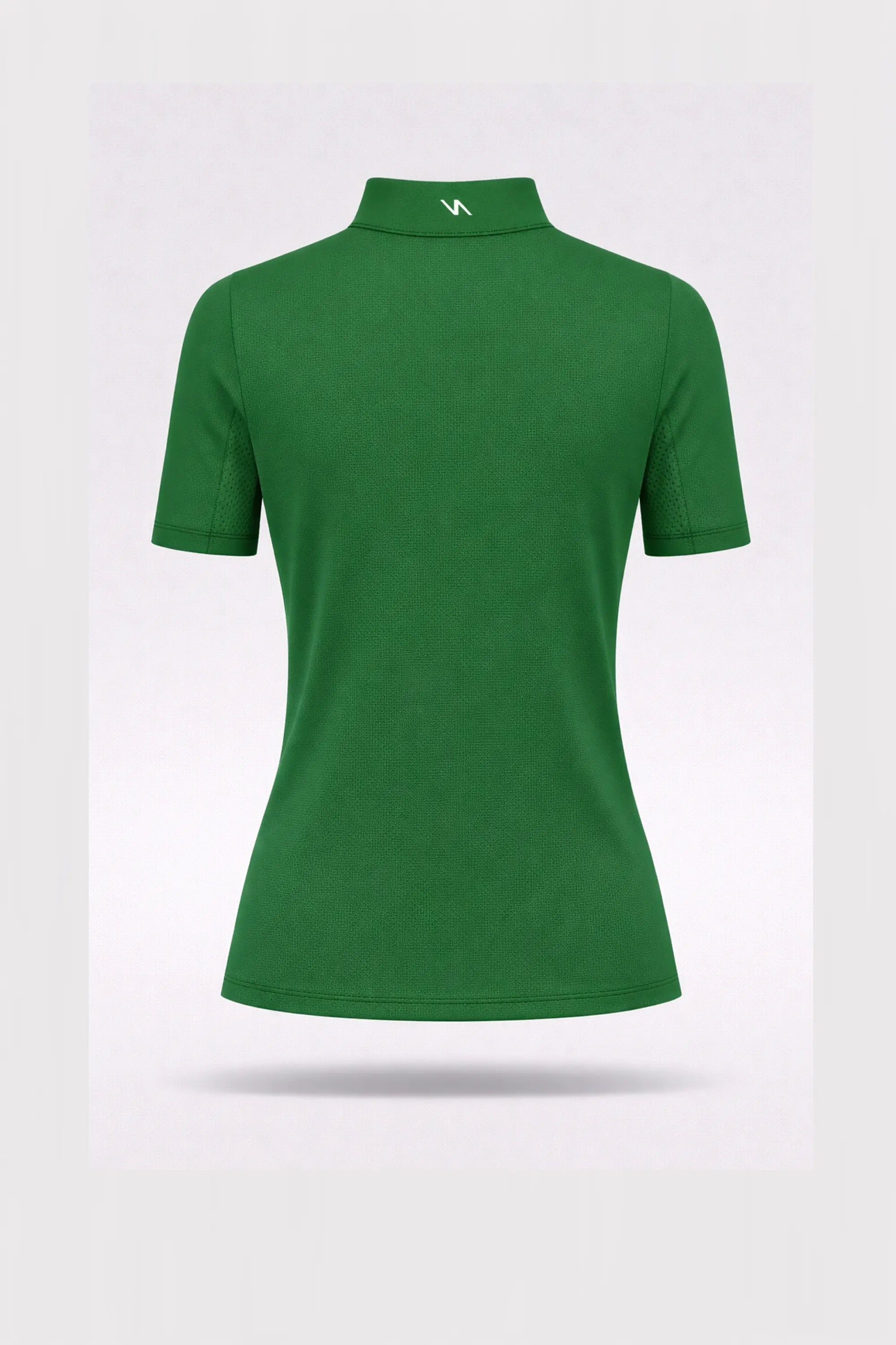 Fairway Stand Collar Short Sleeve Top Quarter Zip - Green
