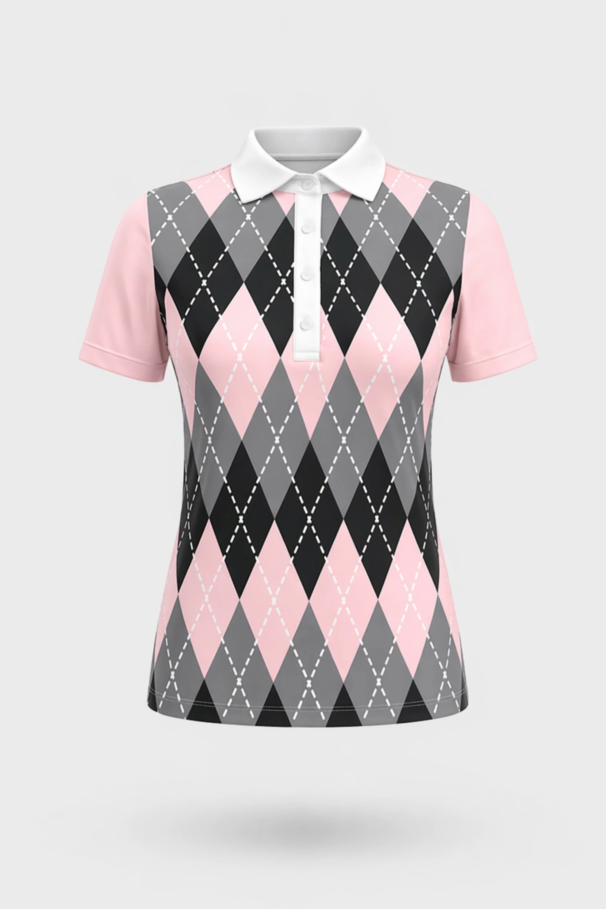The Sculpt Golf Polo - Argyle