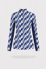 Sapphire Long Sleeve Top 1/4 Zip - Signature Blue