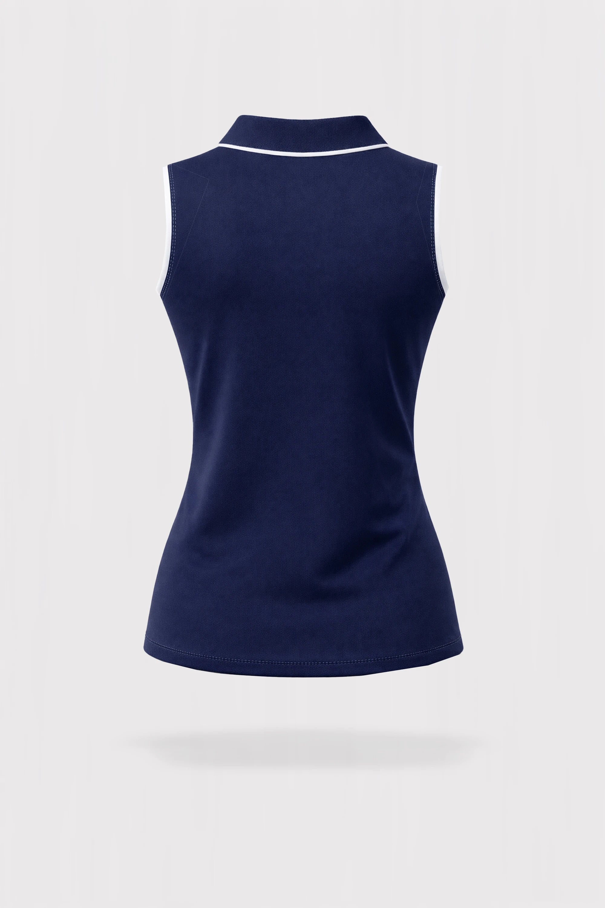 Sapphire Sleeveless Polo - Navy