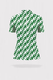 Fairway Stand Collar Short Sleeve Top Quarter Zip - Signature Green