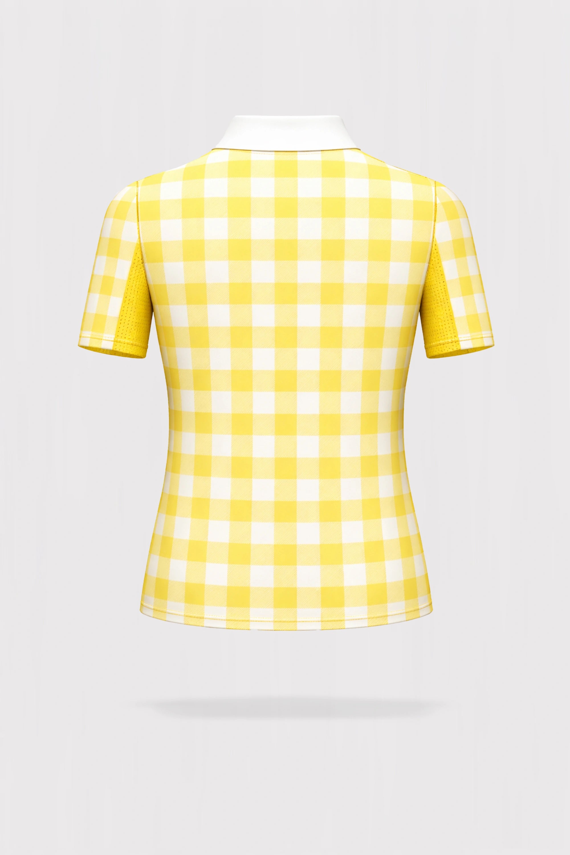 Meringue Short Sleeve Polo - Yellow Gingham
