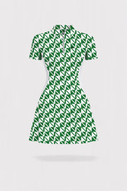 Fairway Short Sleeve Dress - Signature Green