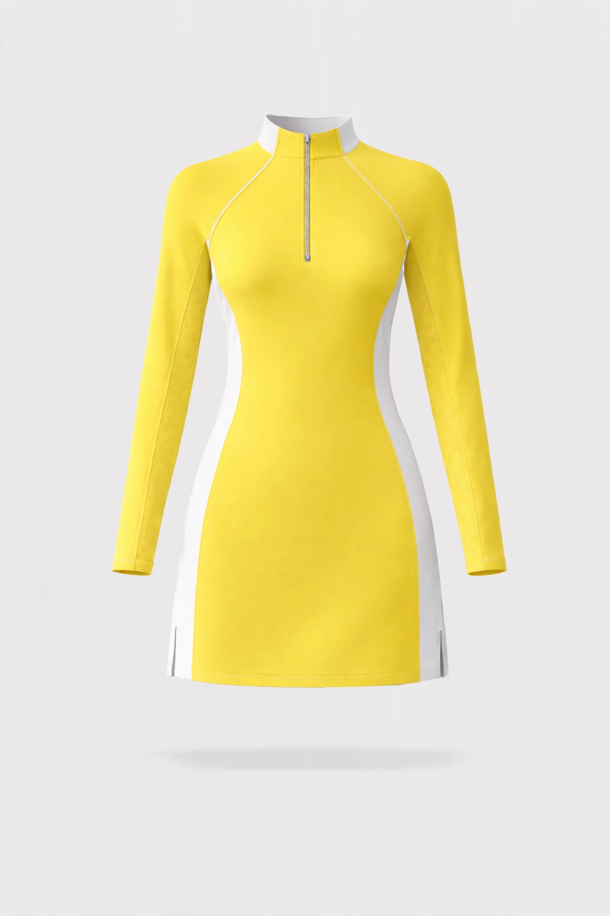 Meringue Long Sleeve Dress - Yellow