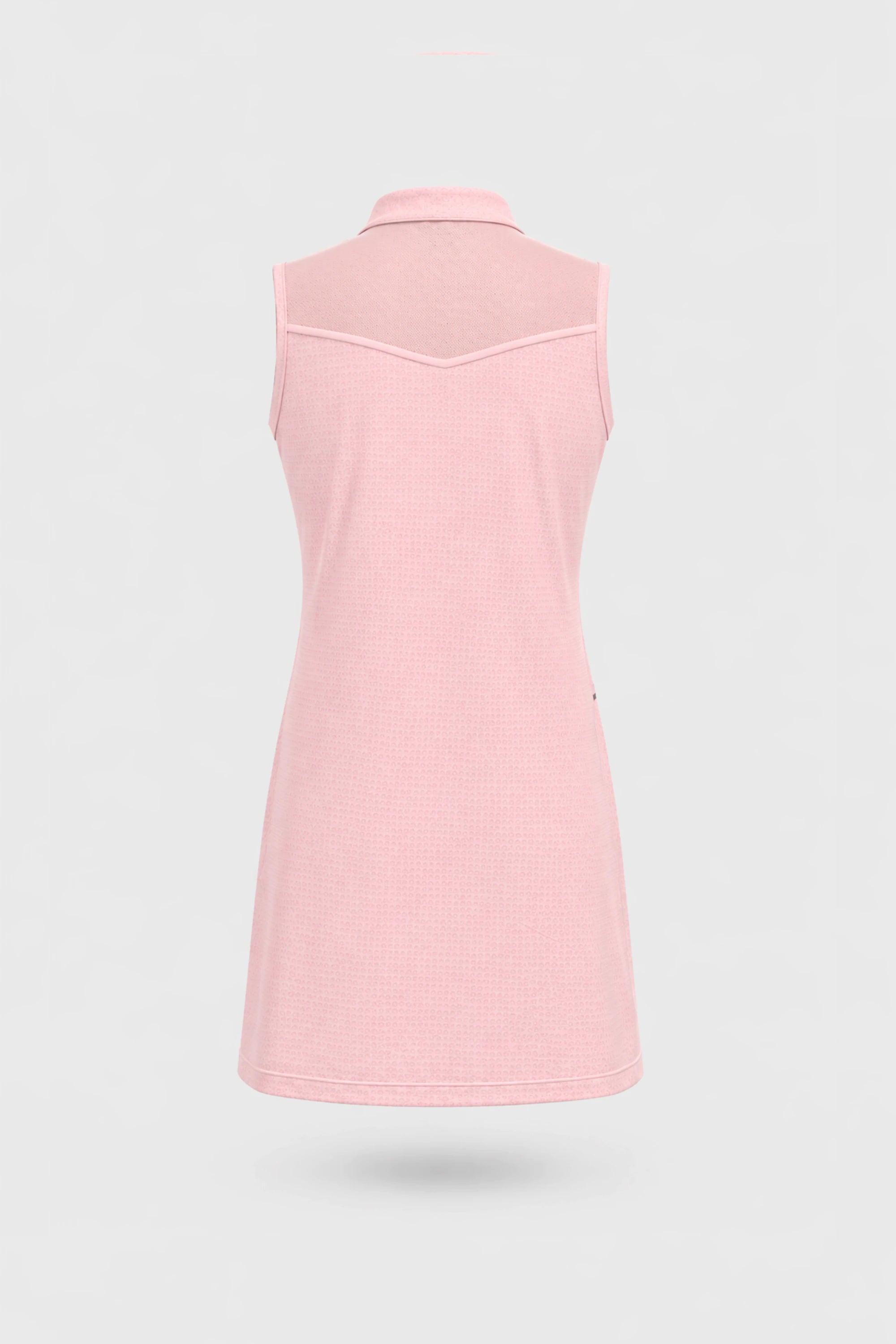 The Sleeveless Zip Golf Dress - Pink