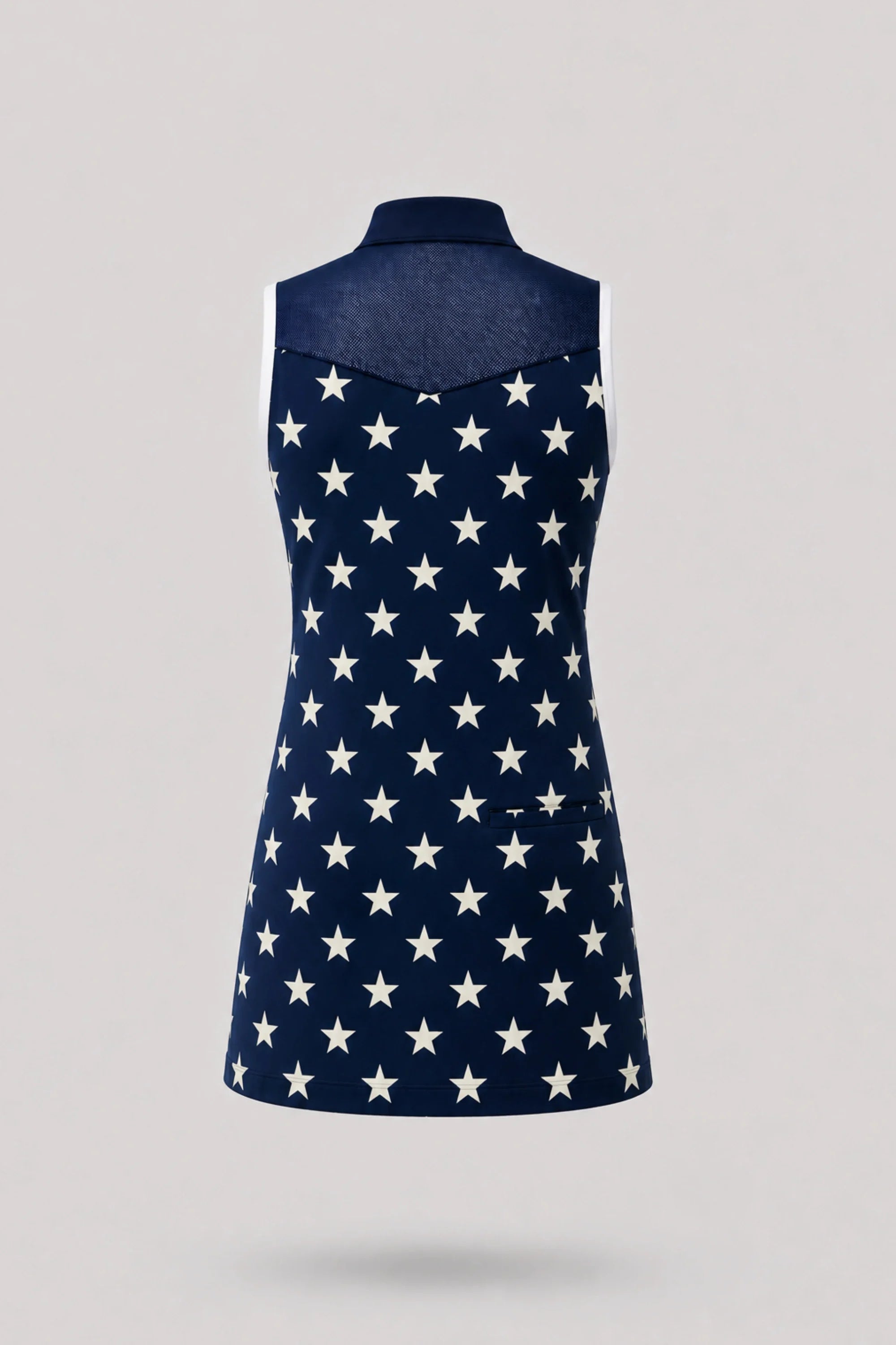 The Sleeveless Zip Golf Dress - Starfield