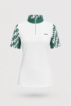 The Contour Zip Neck Top - Signature Green
