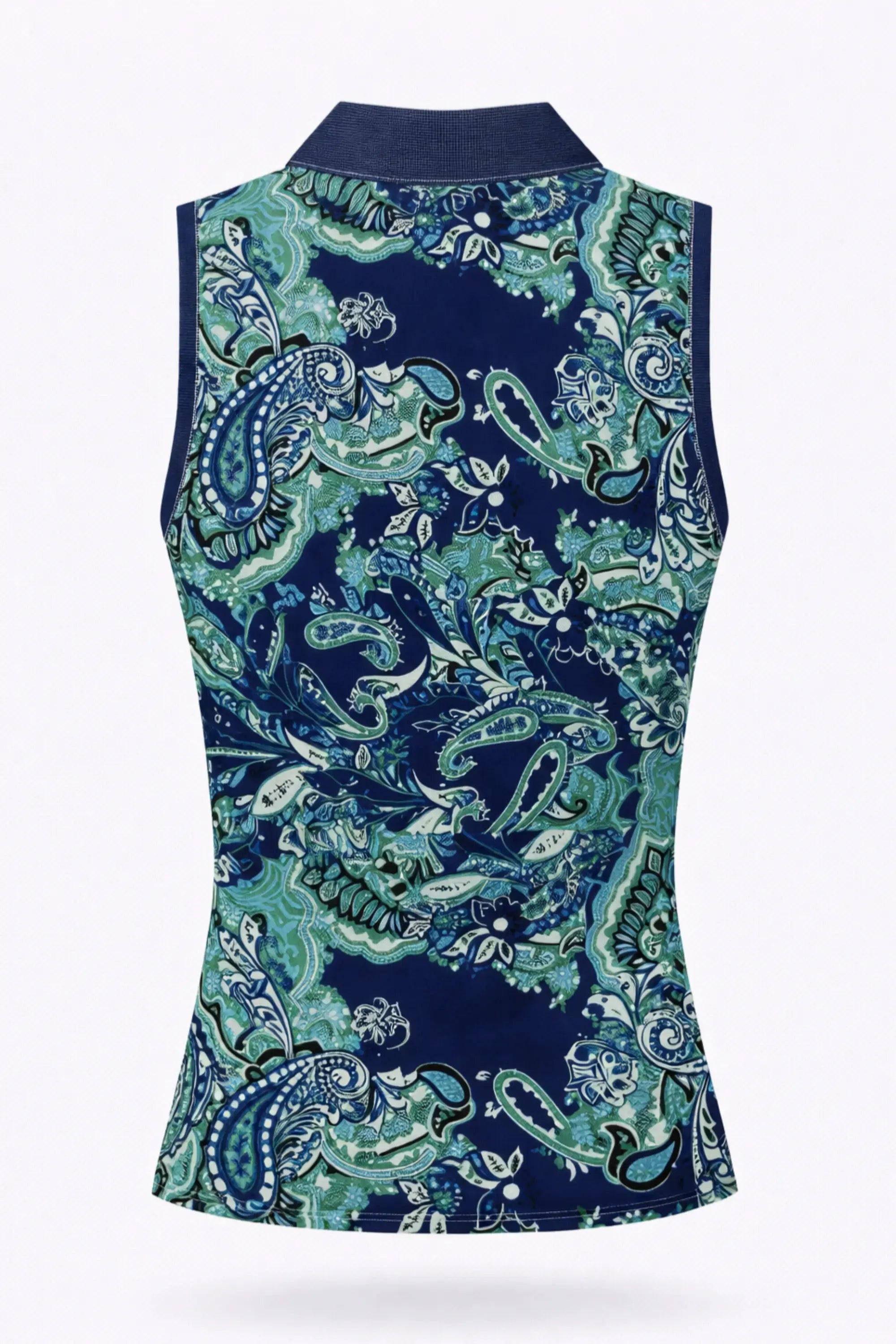 Veza Golf x Boulder Ridge 25/26 Collection Sleeveless Polo - Paisley