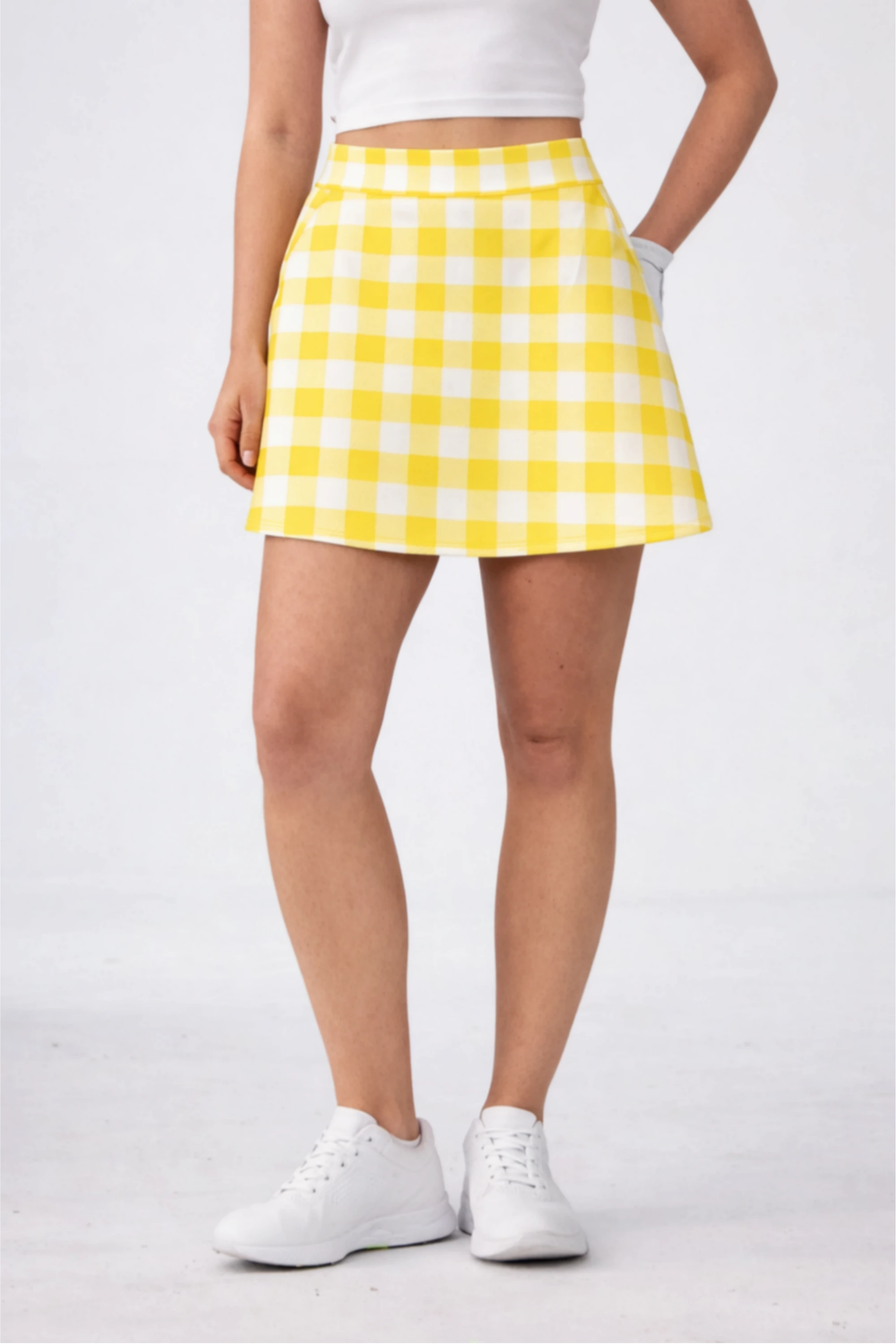 Meringue Skort - Yellow Gingham
