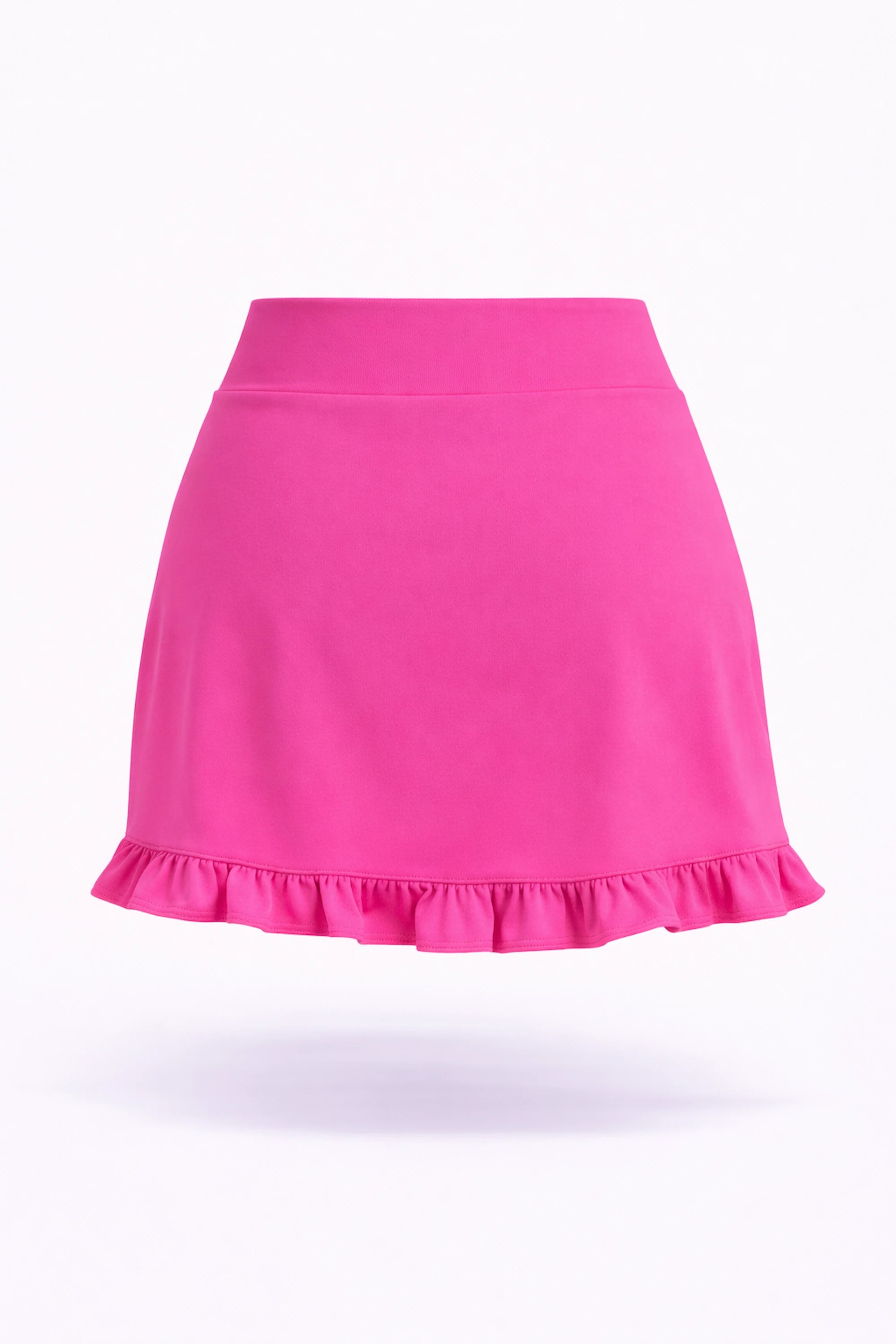 Women’s Ruffle Hem Performance UPF 50+ Skort 17" - Hot Pink