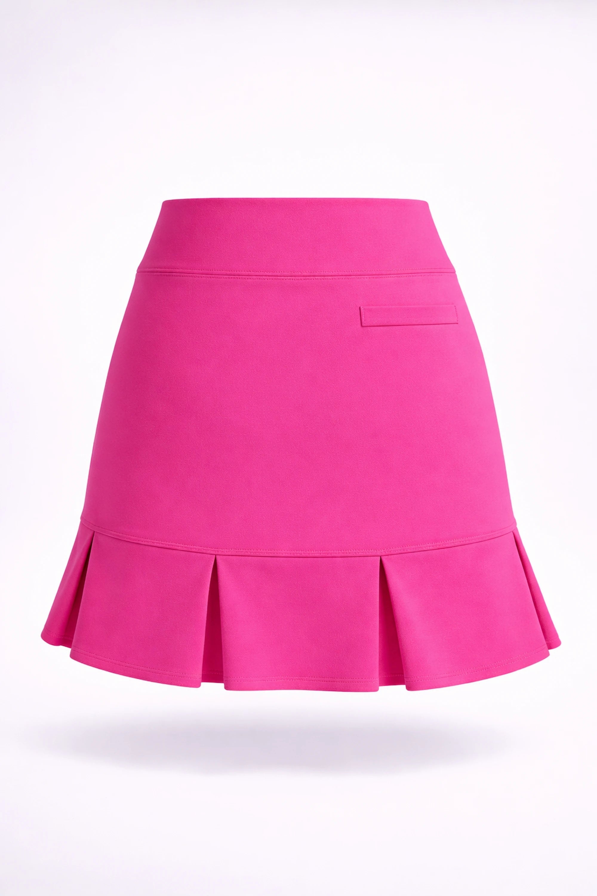 Women’s Pleated Hem Pocket UPF 50+ Skort 19" - Magenta