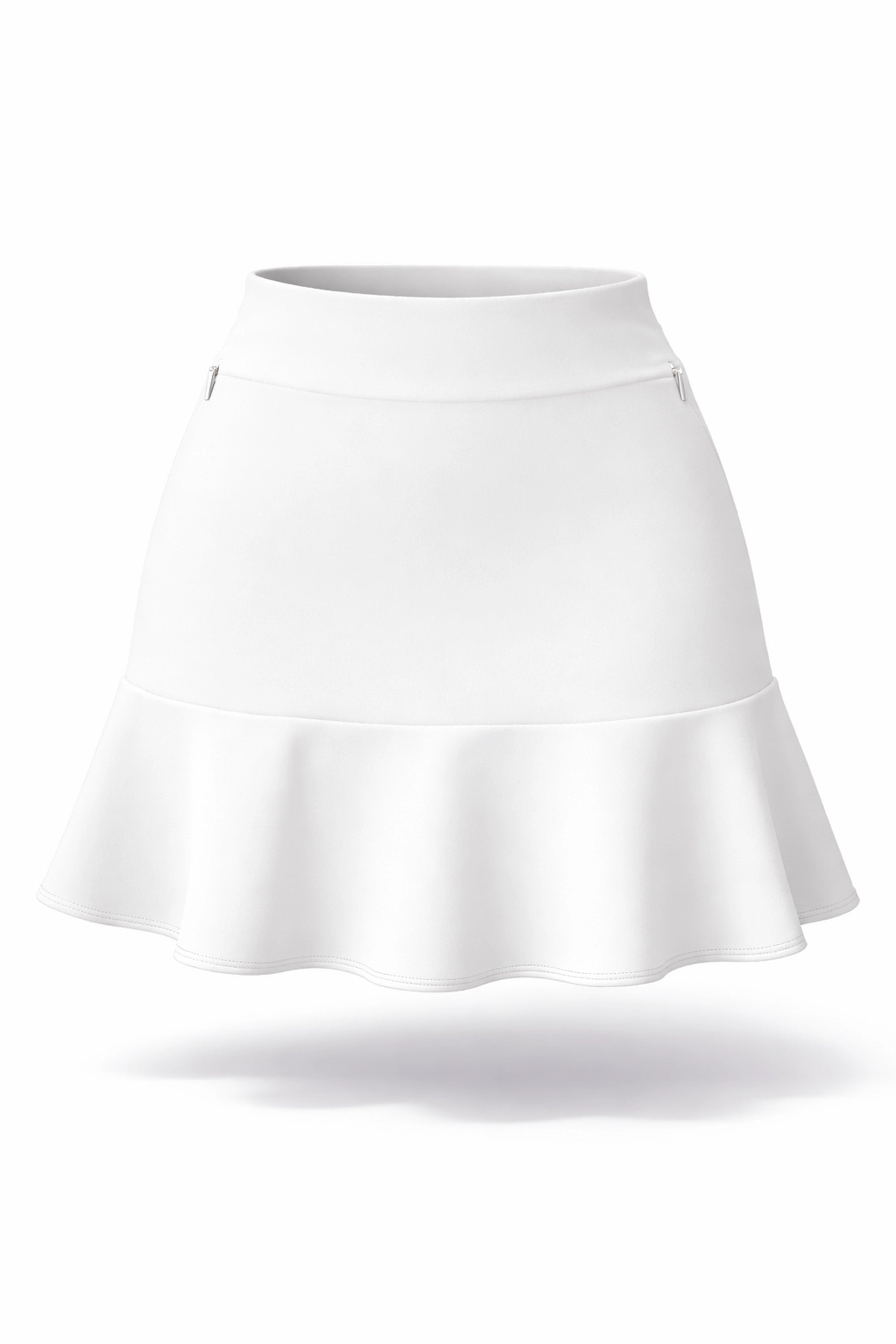 Women’s Flounce Zip Pocket UPF 50+ Skort 18" - White