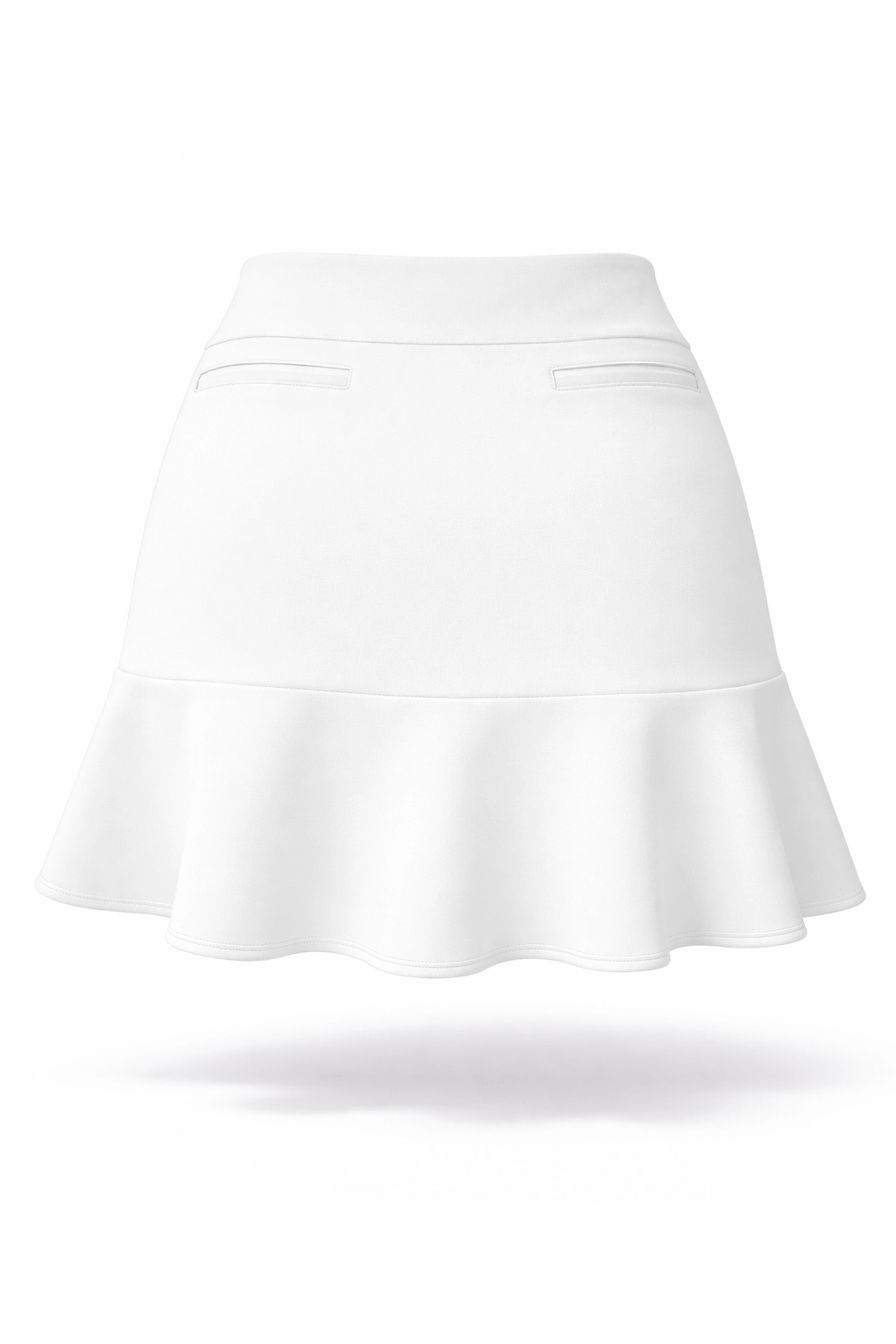 Women’s Flounce Zip Pocket UPF 50+ Skort 18" - White