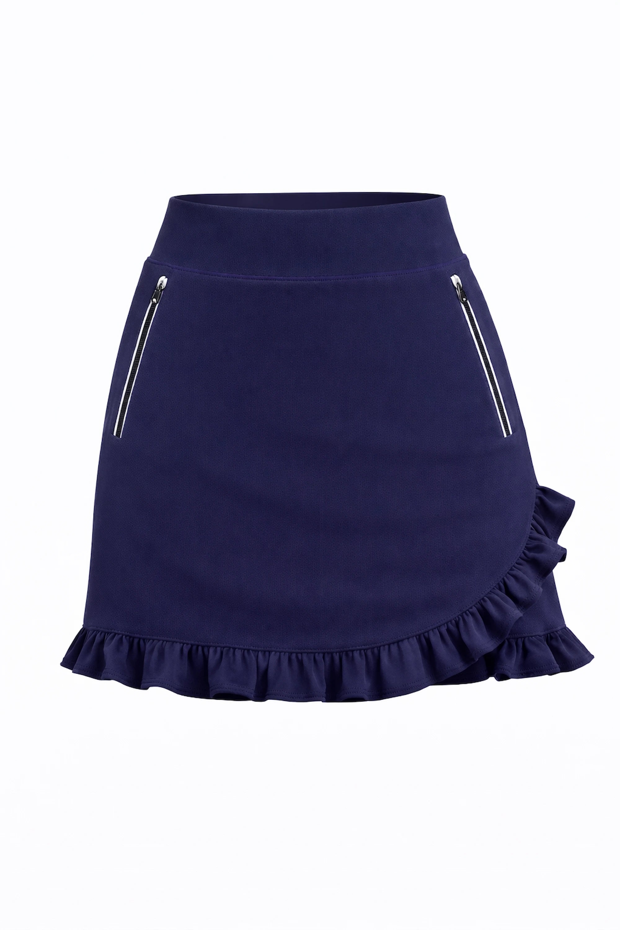 Women’s Ruffle Hem Performance UPF 50+ Skort 17" - Midnight Swing