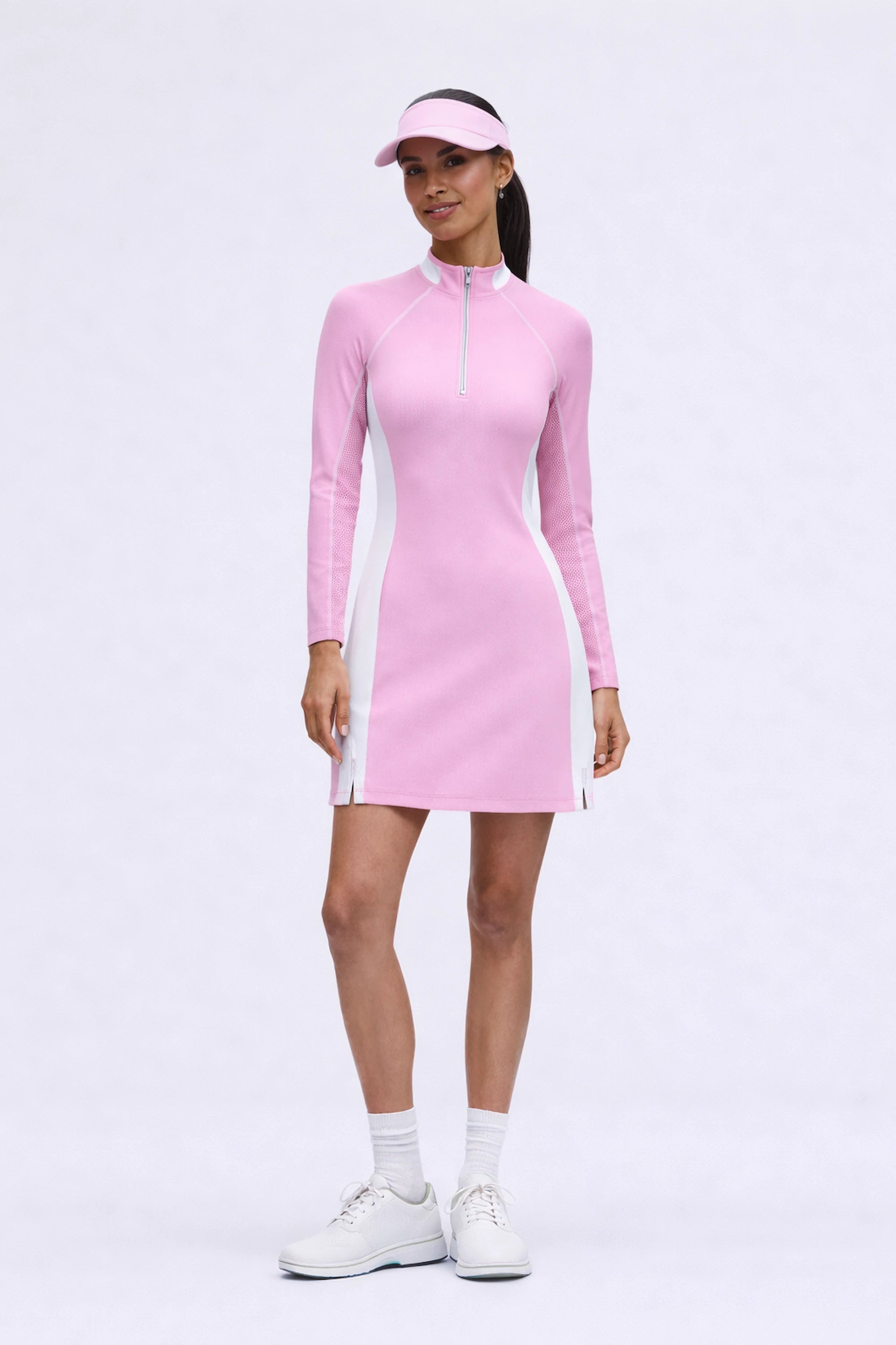 Rosé Long Sleeve Dress - Pink