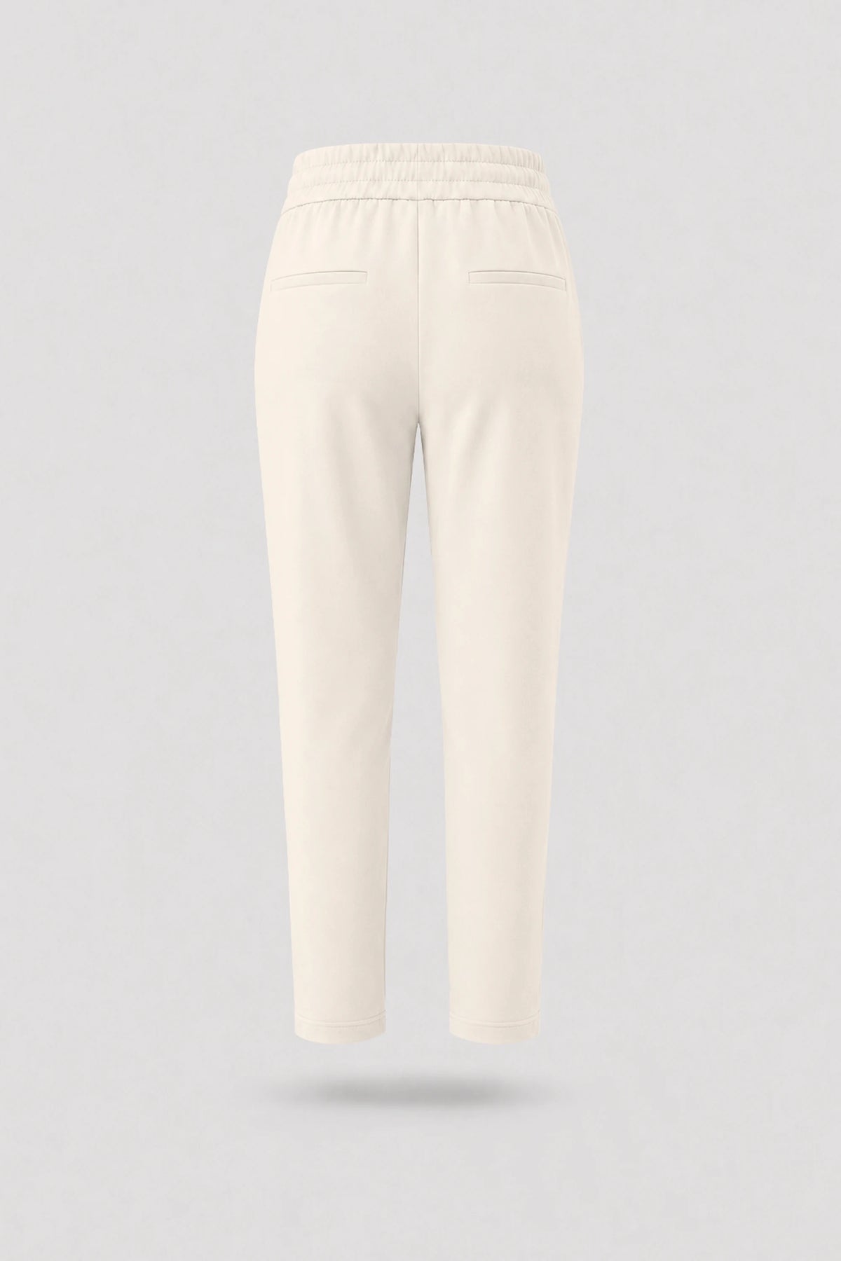 Drawstring Straight-Leg Pants - Soft Ivory
