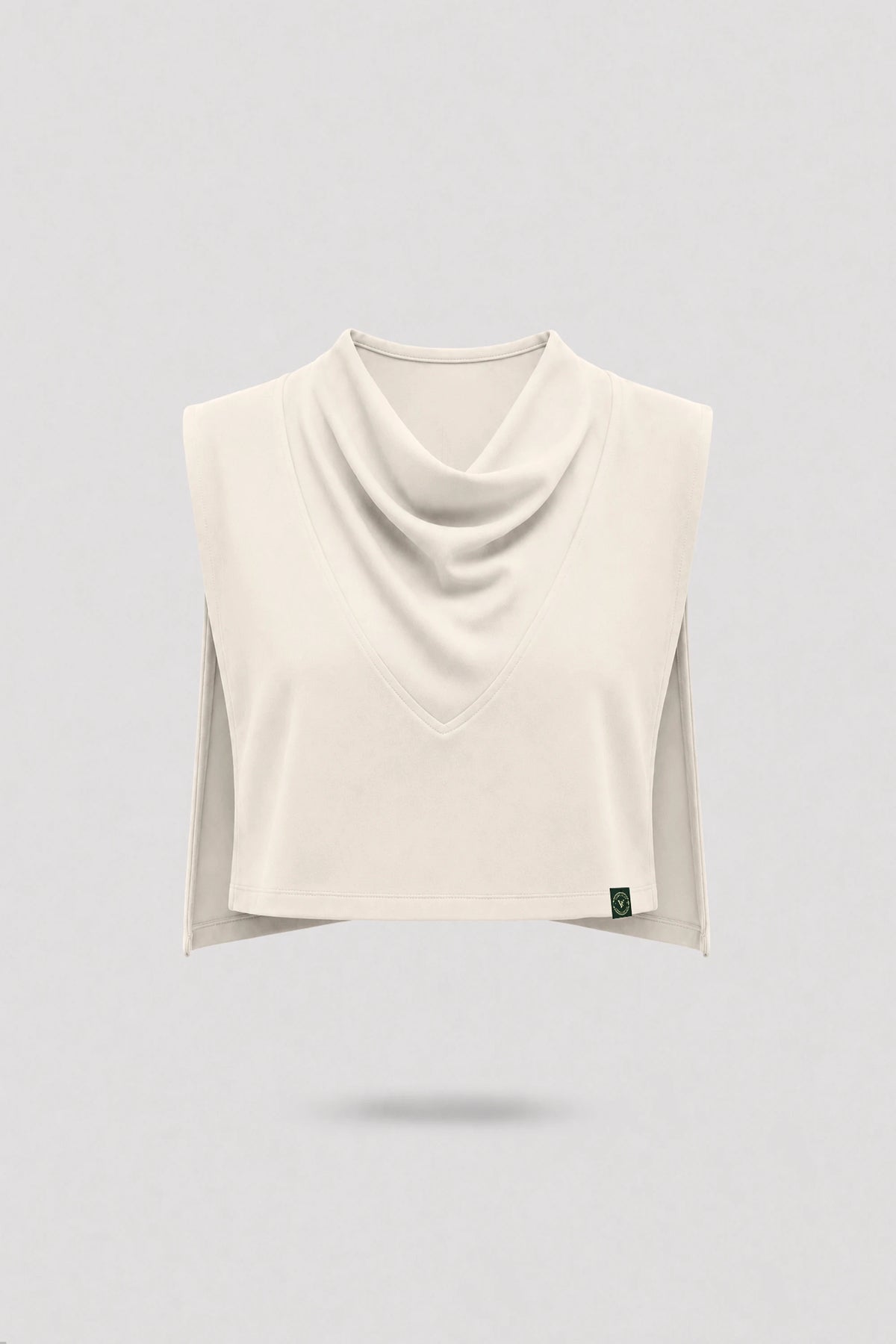 Cowl Neck Layering Top - Soft Ivory