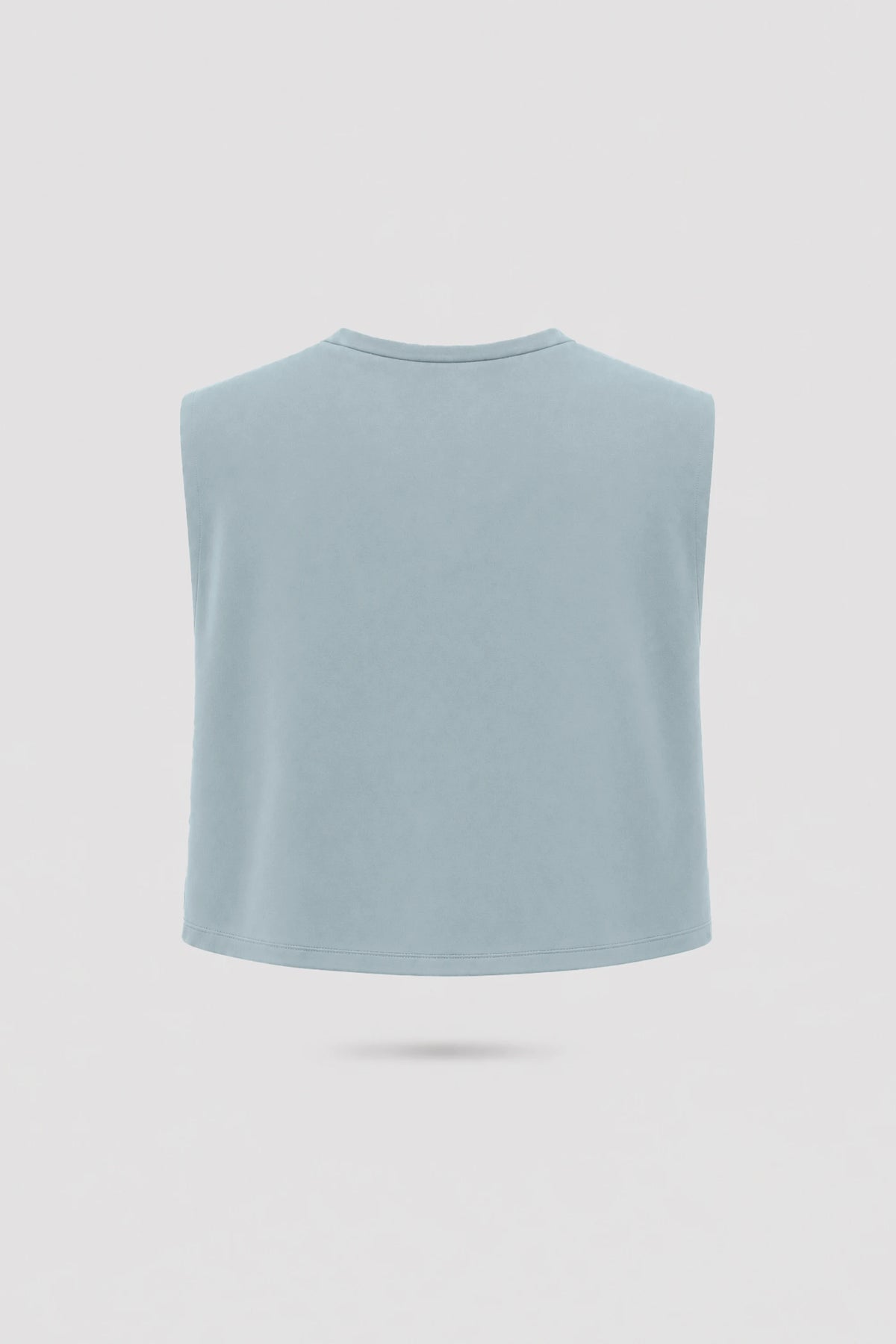 Cowl Neck Layering Top - Misty Blue