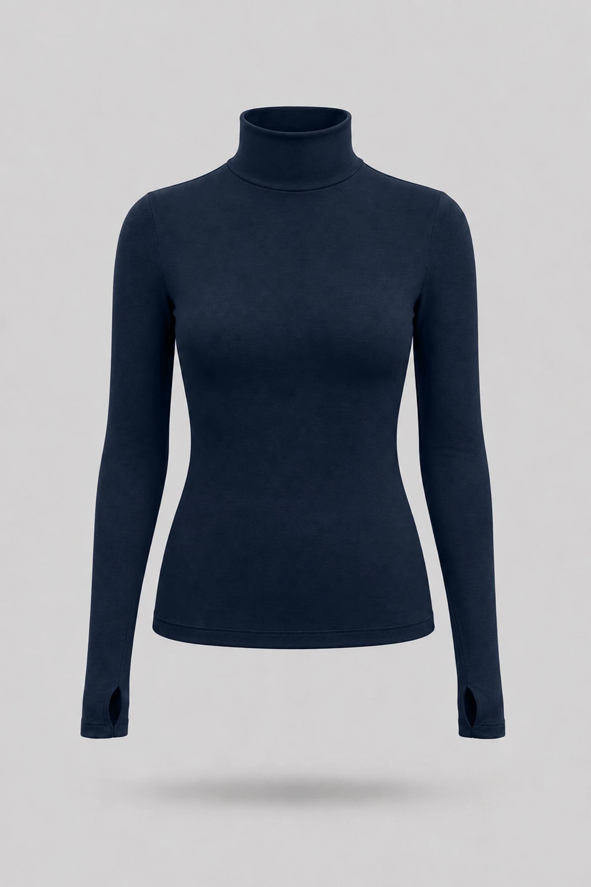 Luxe Stretch Turtleneck - Midnight Navy