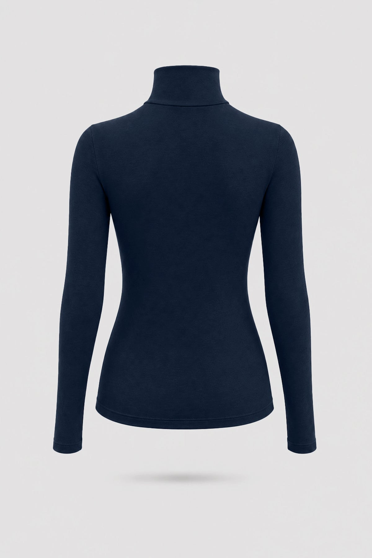 Luxe Stretch Turtleneck - Midnight Navy