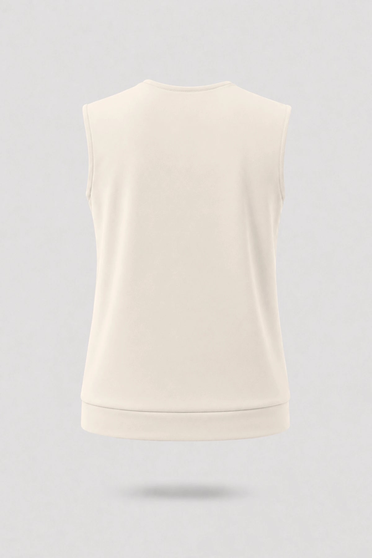 Cowl Neck Sleeveless Top - Soft Ivory