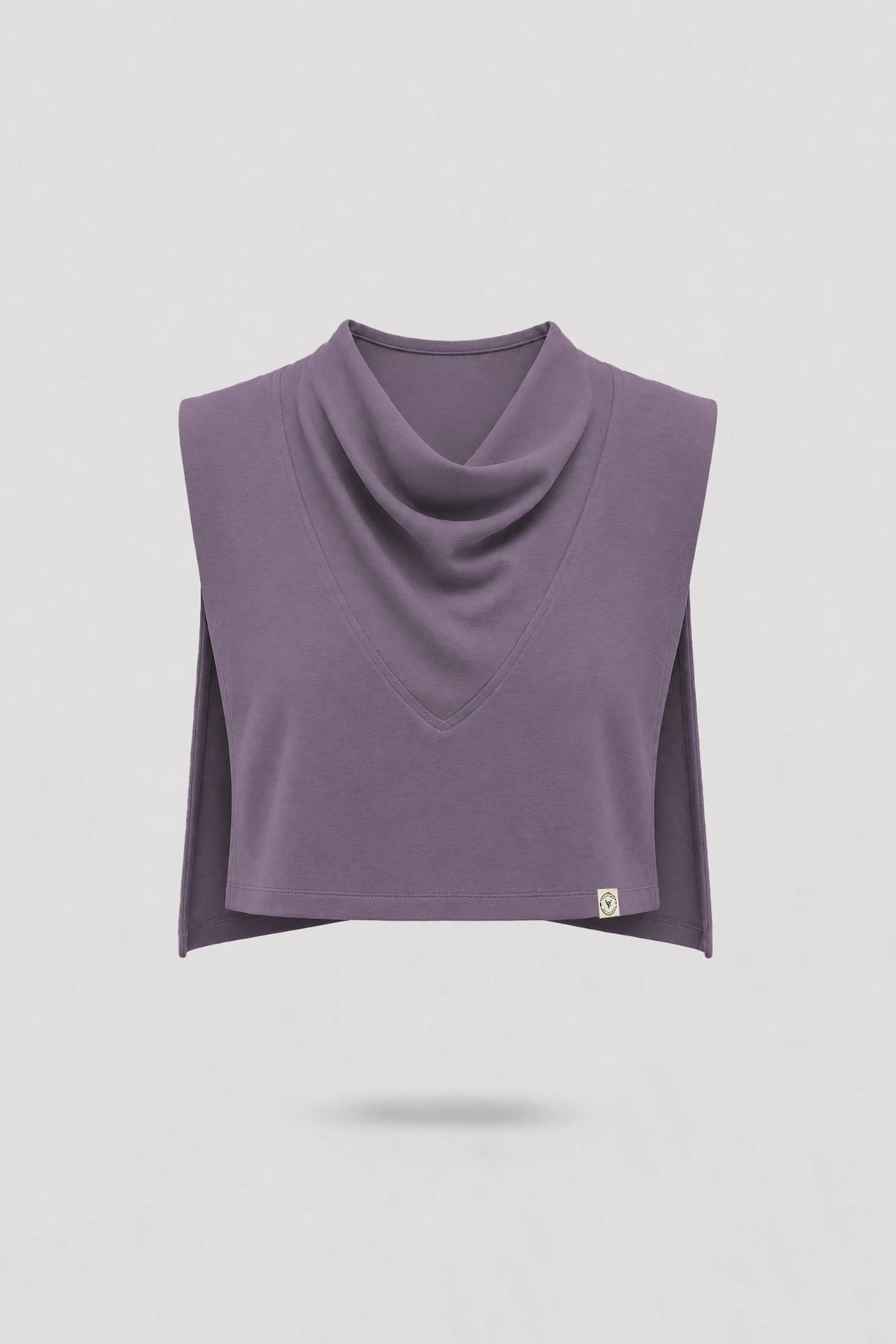 Cowl Neck Layering Top - Dusty Mauve