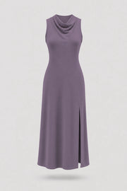 Cowl Neck Maxi Dress - Dusty Mauve