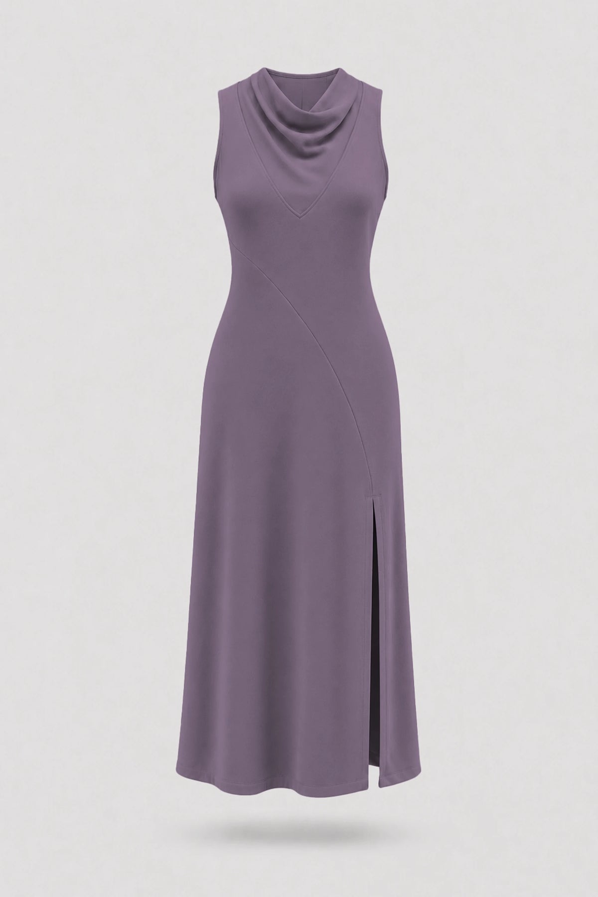Cowl Neck Maxi Dress - Dusty Mauve