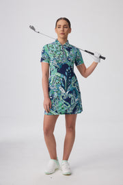 Veza Golf x Boulder Ridge 25/26 Collection Short Sleeve Dress - Paisley