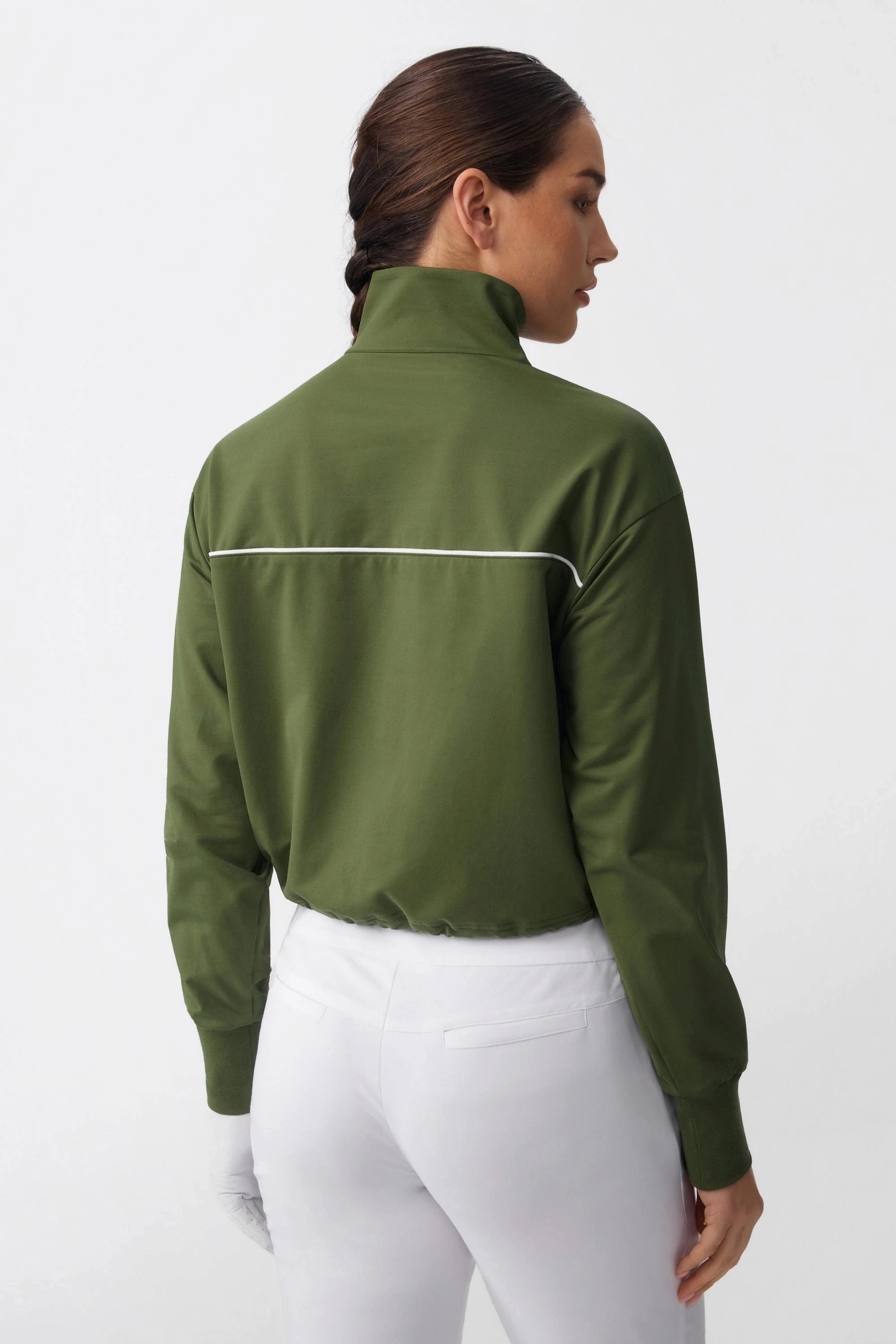 Modern Performance Half-Zip - Olive Green