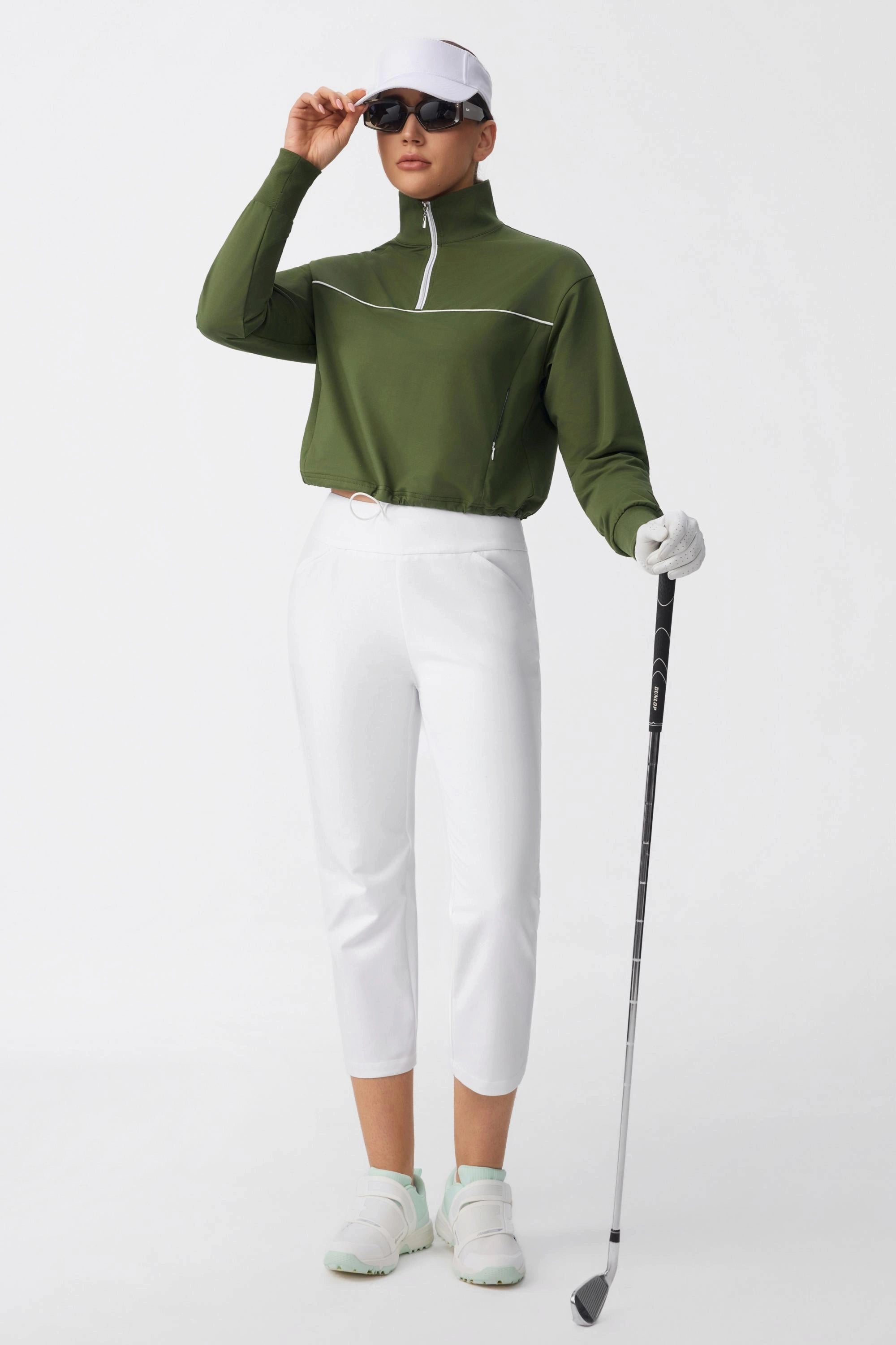 The Fairway Tailored Capri Pants - Cloudline