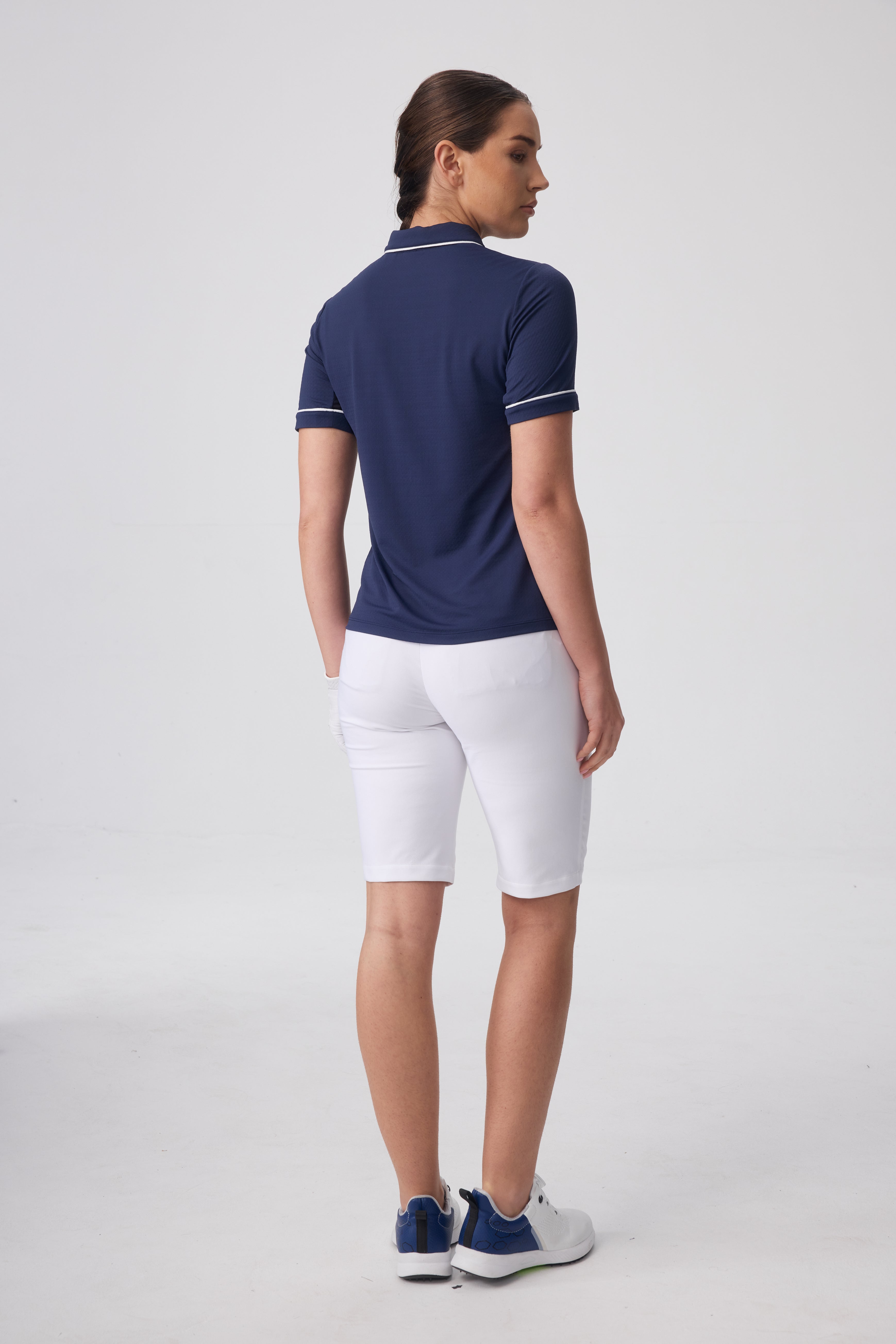 Veza Golf x Boulder Ridge 25/26 Collection Short Sleeve Polo - Midnight Navy