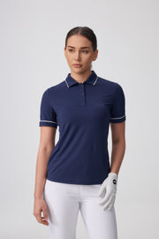Veza Golf x Boulder Ridge 25/26 Collection Short Sleeve Polo - Midnight Navy