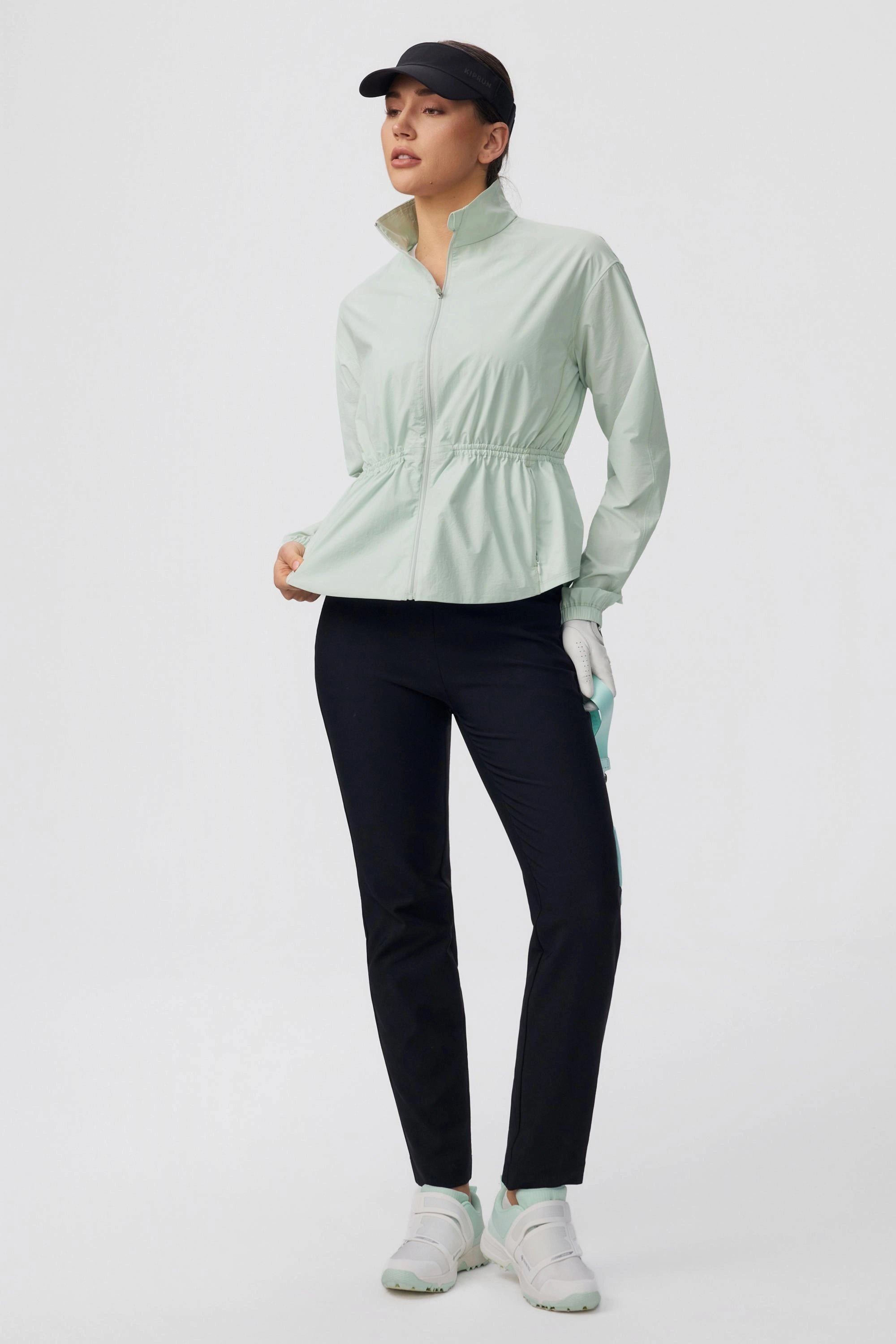 Women’s Zip-Pocket Stretch Pants - Onyx Black