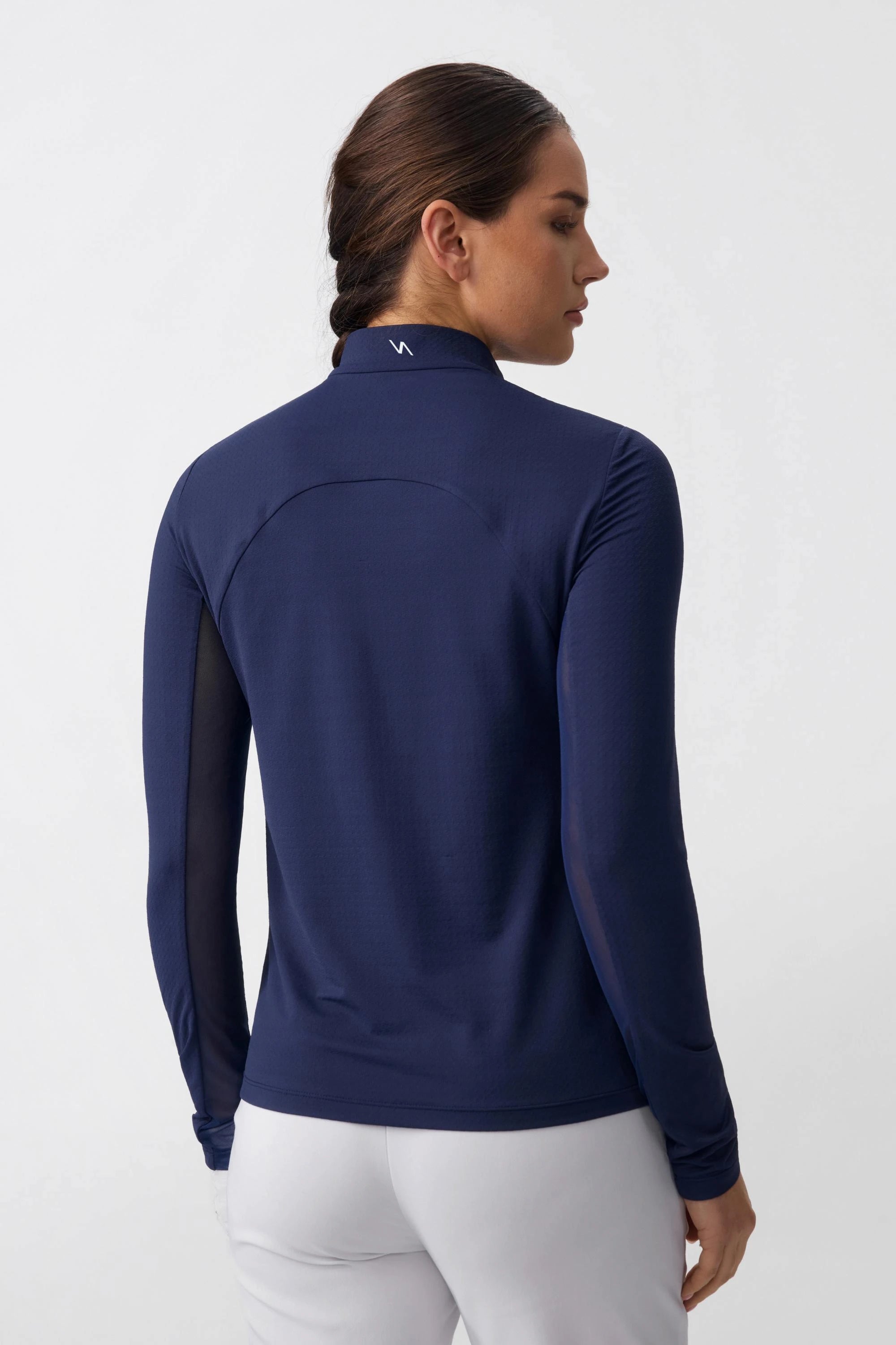 The Long Sleeve Performance Zip - Midnight Navy
