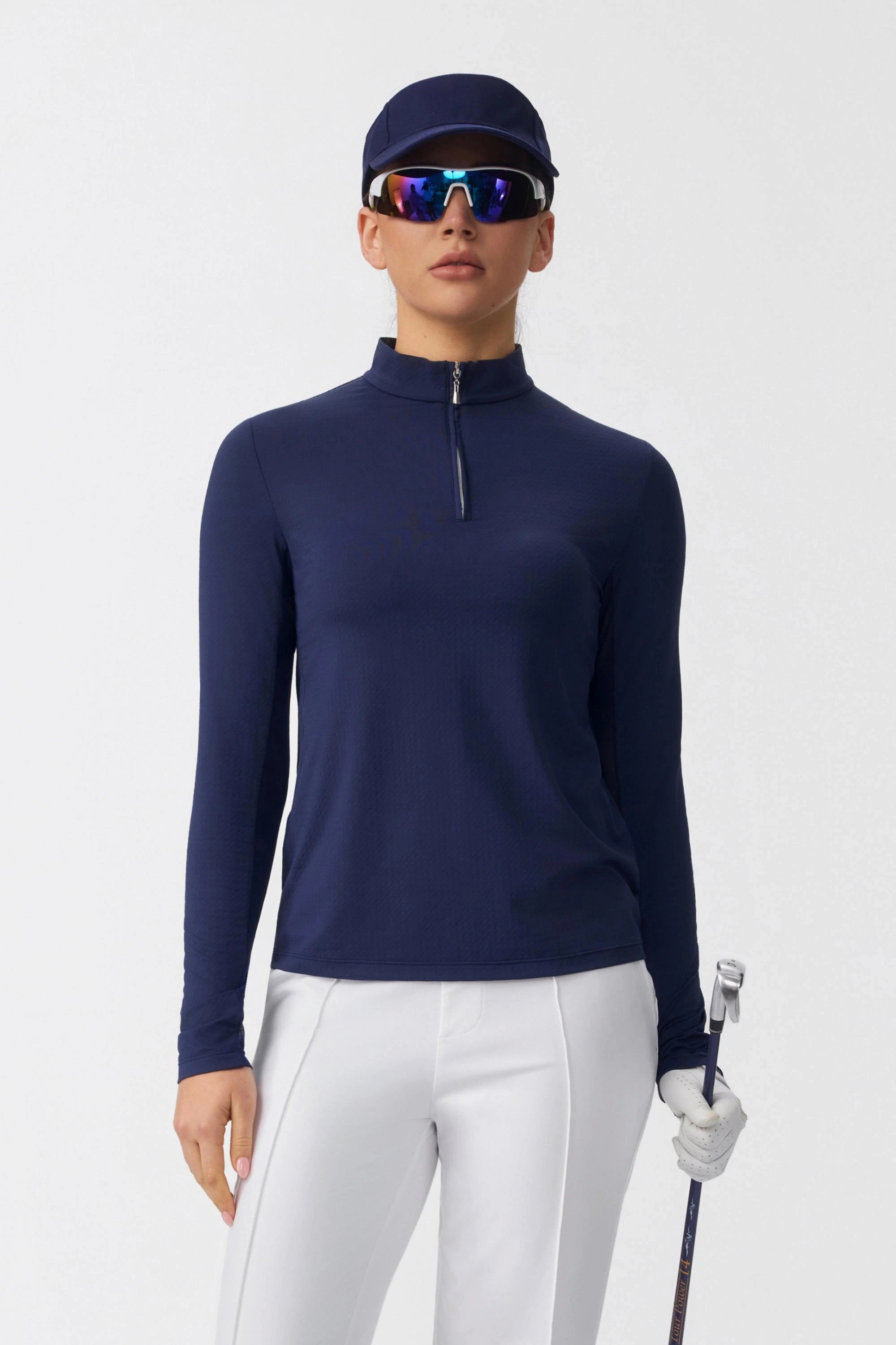 The Long Sleeve Performance Zip - Midnight Navy