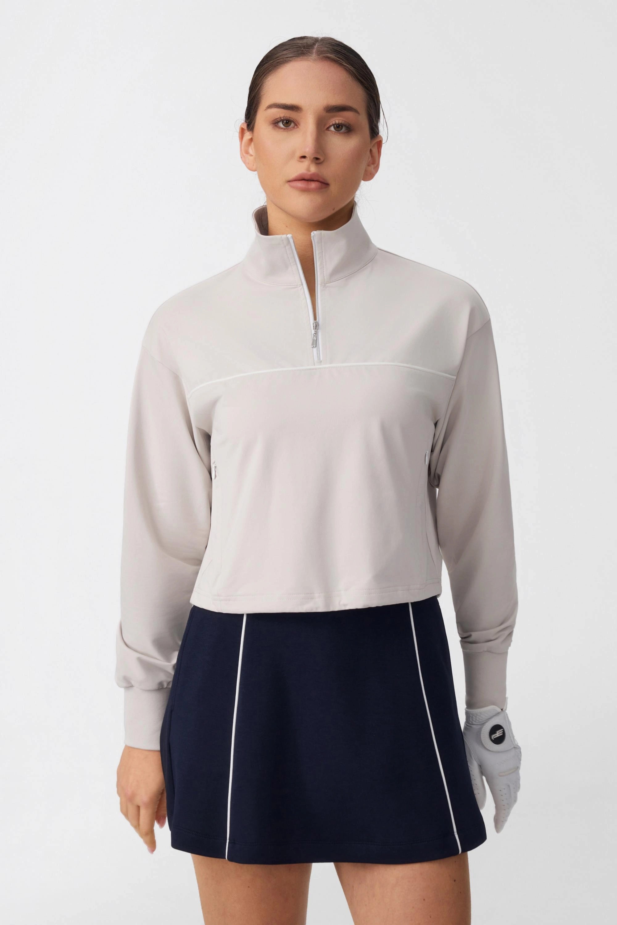 Modern Performance Half-Zip - Soft Taupe