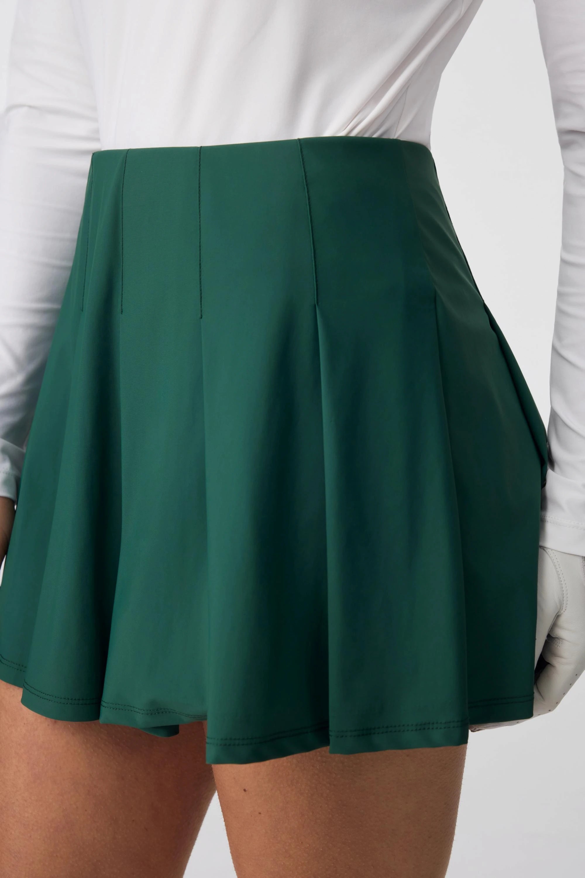 The Heritage Pleated Skort - Deep Green