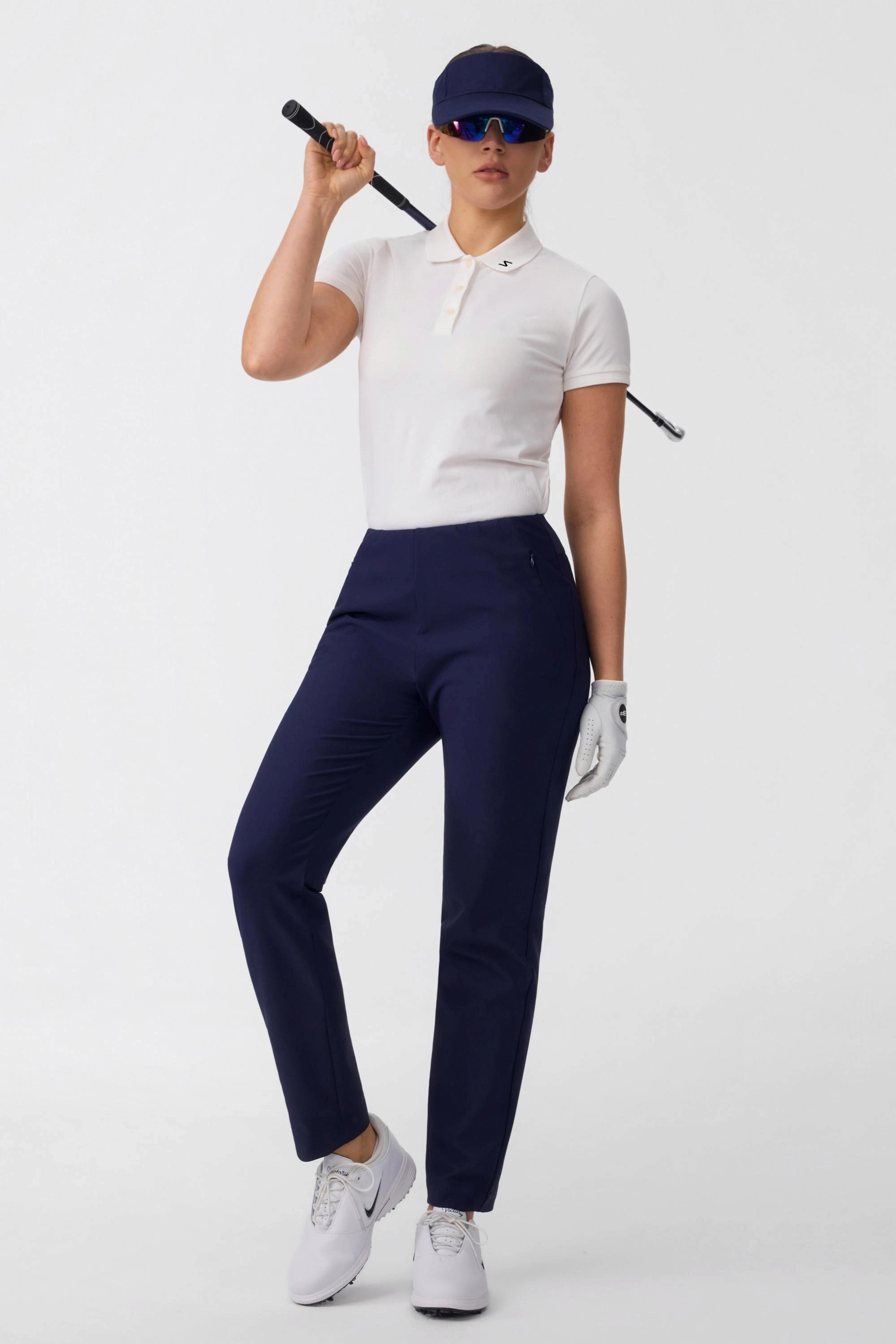 Women’s Zip-Pocket Stretch Pants - Midnight Navy