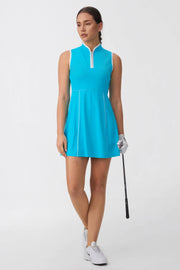 Women’s Performance Sleeveless Golf UPF 50+ Dress 35“ - Lagoon Blue