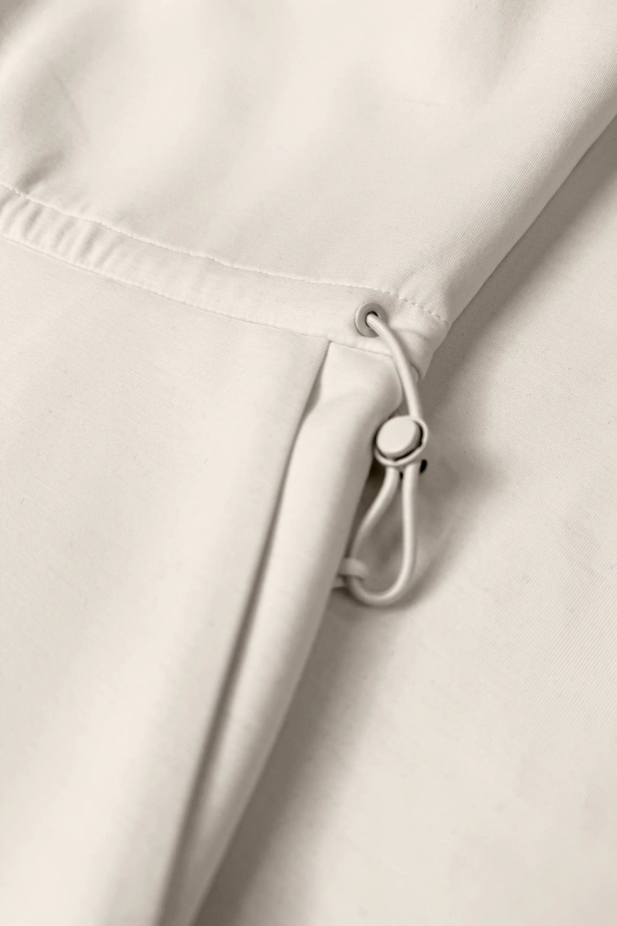Asymmetric Wrap Golf Dress - Soft Ivory