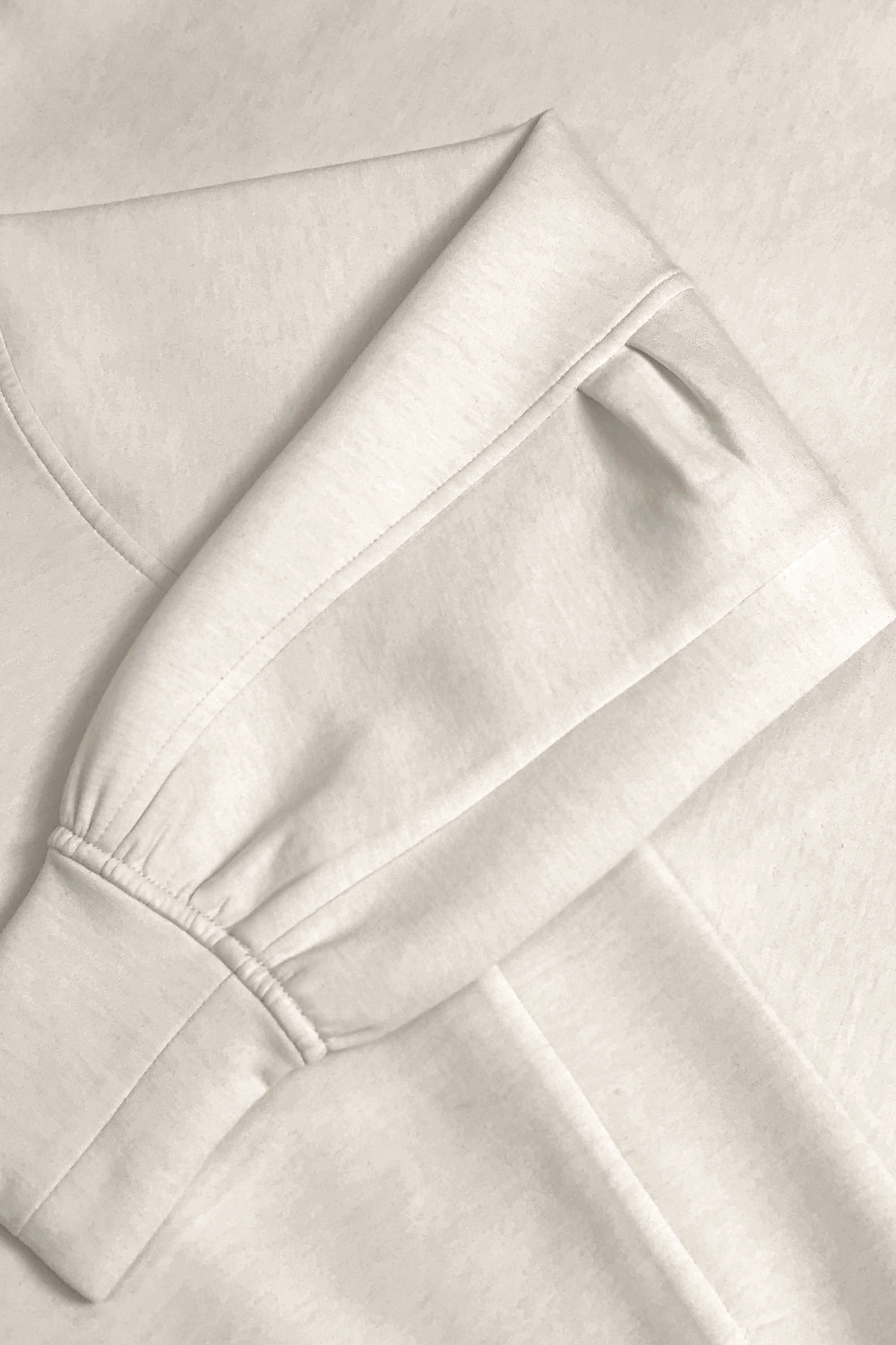 The Sculpt Knit Polo Sweatshirt - Ivory
