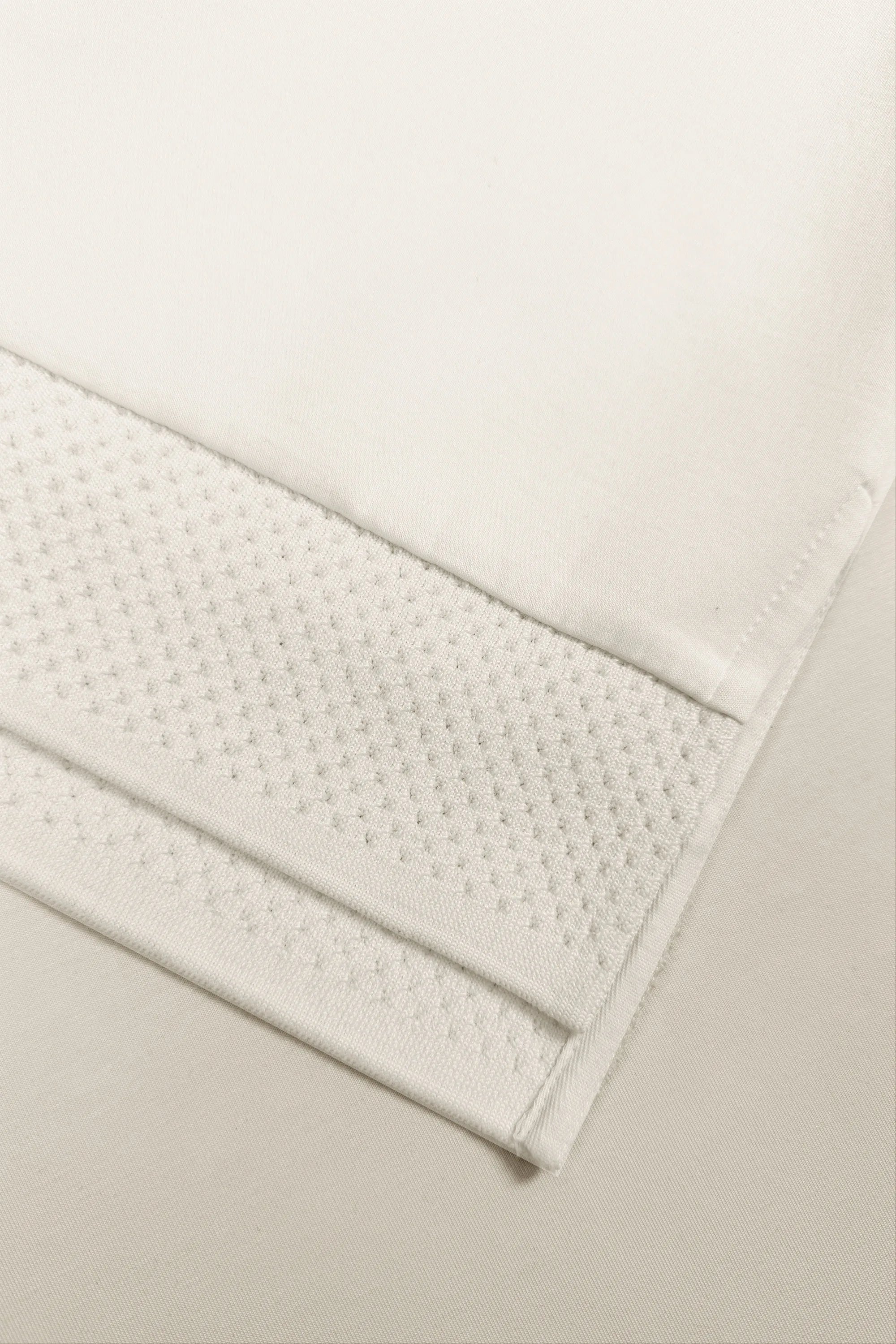 Mock Neck Polo Top - Ivory