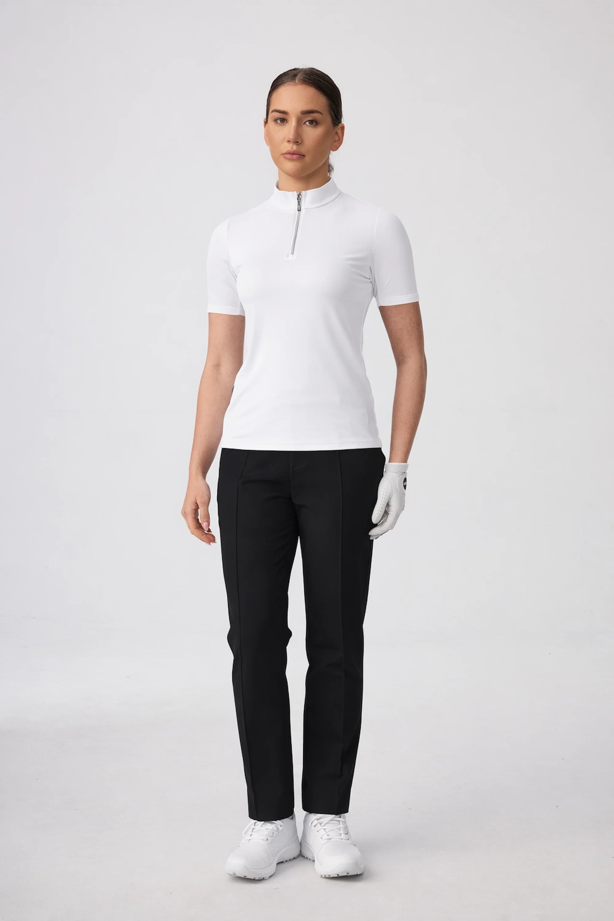Rosé Slim Ankle Trousers - Black