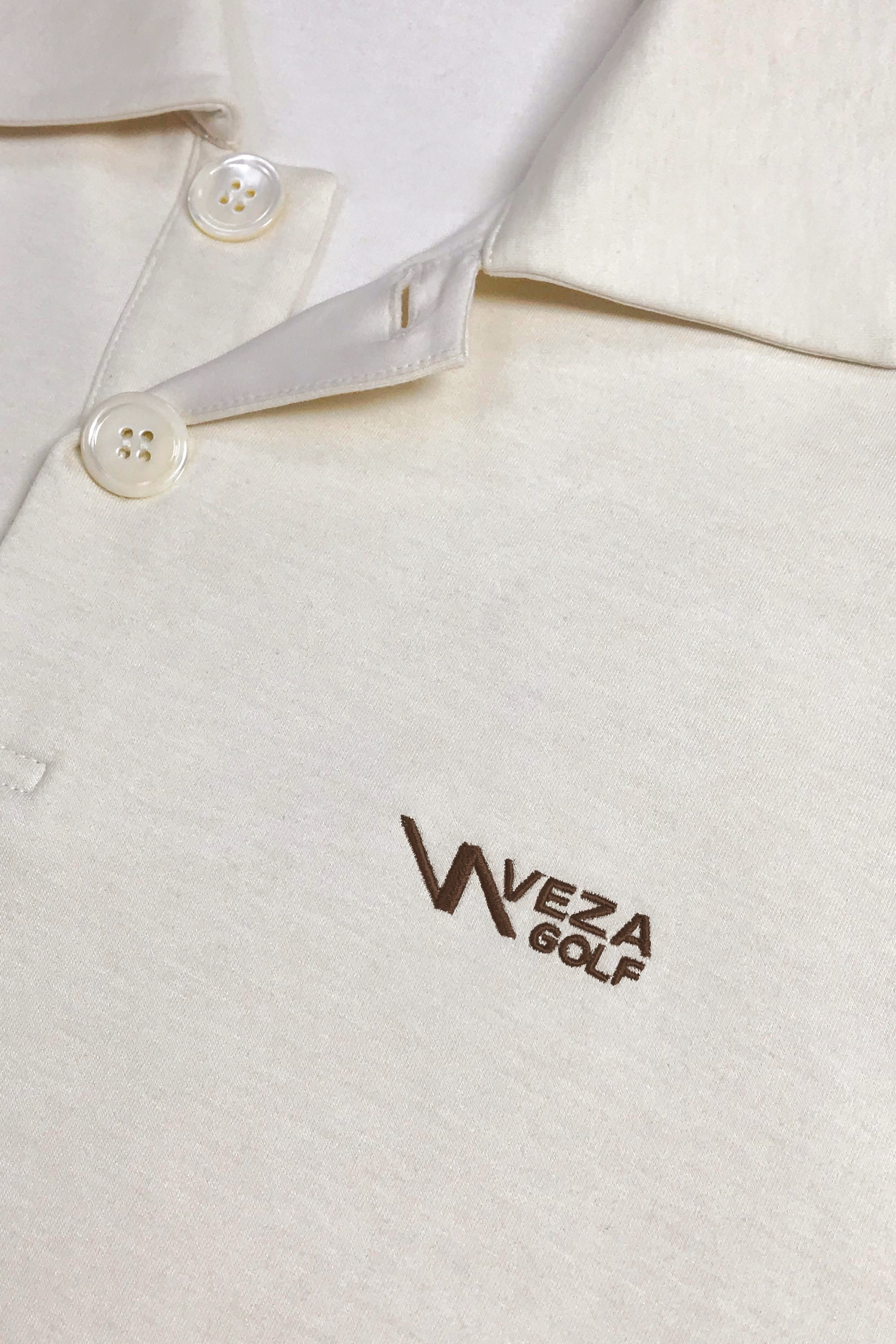 The Sculpt Knit Polo Sweatshirt - Ivory