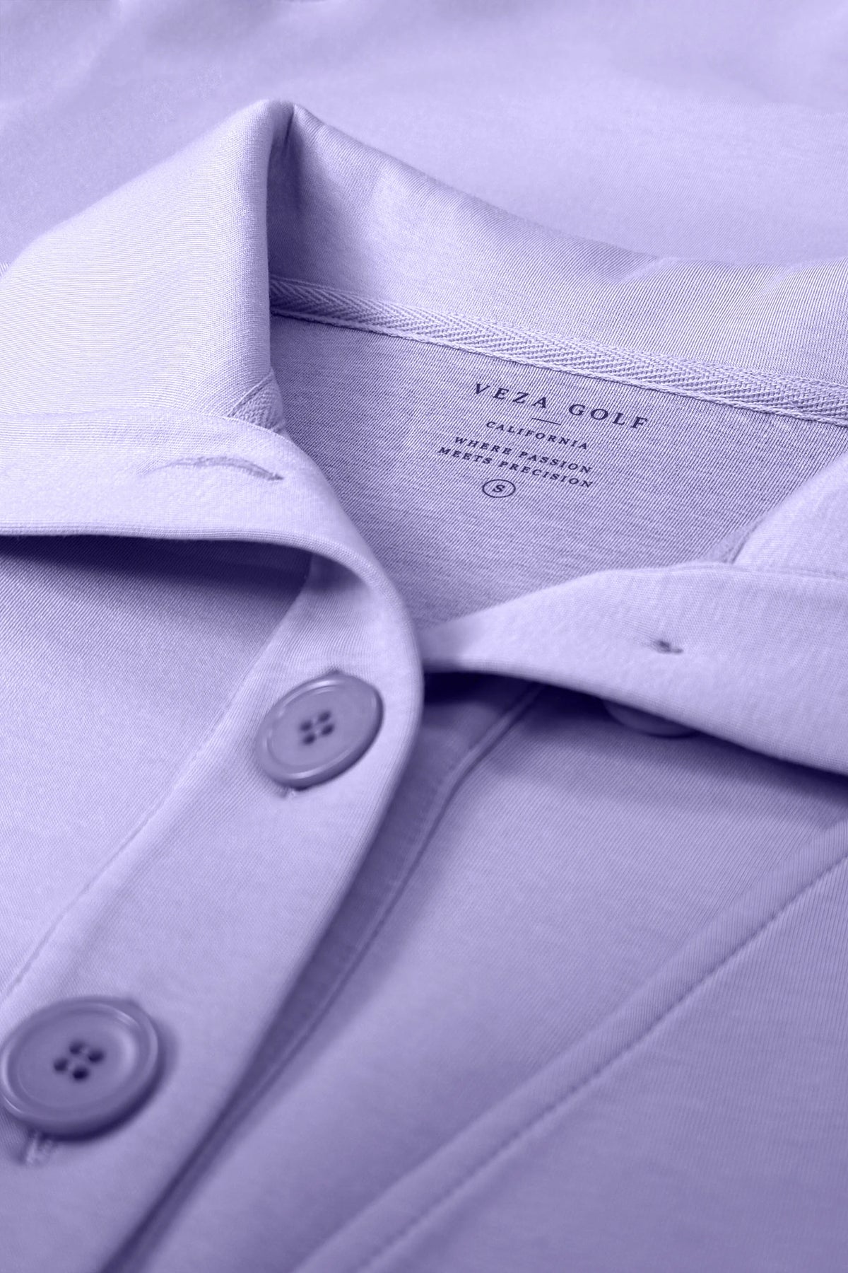 Mock Neck Polo Top - Lavender