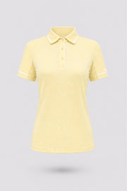 The Sculpt Golf Polo - Yellow