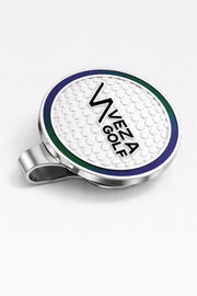 VEZA magnetic golf ball marker hat clip with round ball marker and metal clip